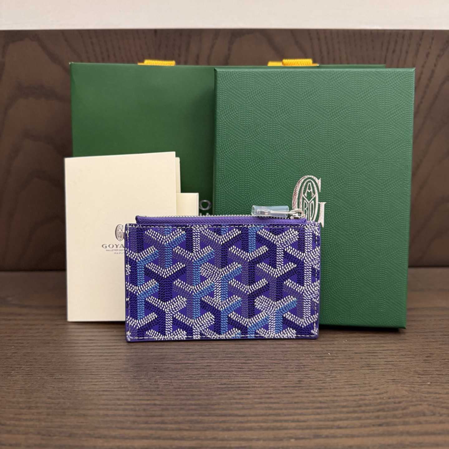 Goyard Bourbon Zipped Card Holder - DesignerGu