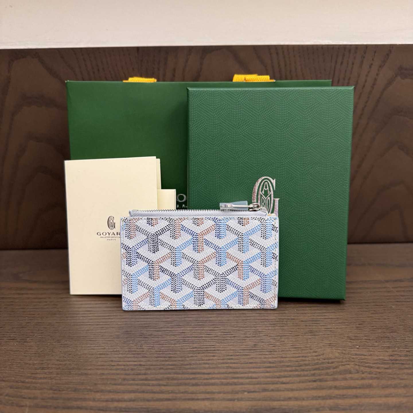 Goyard Bourbon Zipped Card Holder - DesignerGu