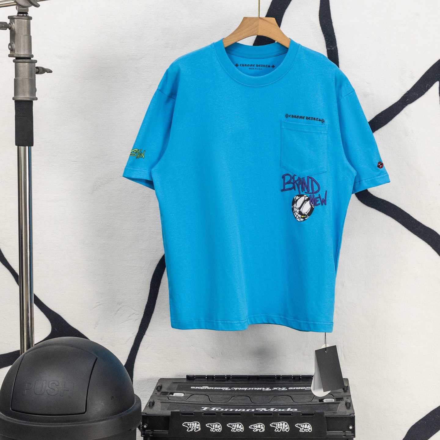 Chrome Hearts Matty Boy Brain New Tee 'Baby Blue' - DesignerGu
