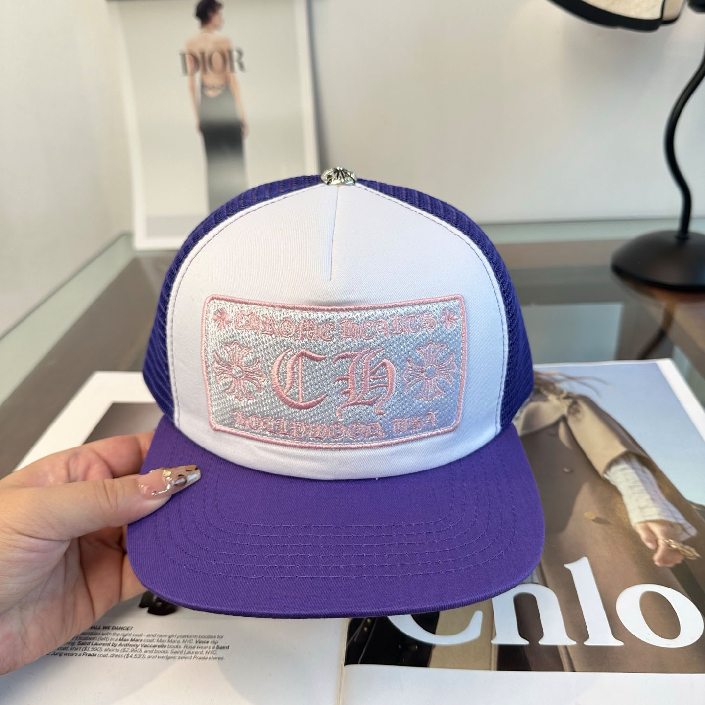 Chrome Heart Hollywood Trucker Cap  - DesignerGu