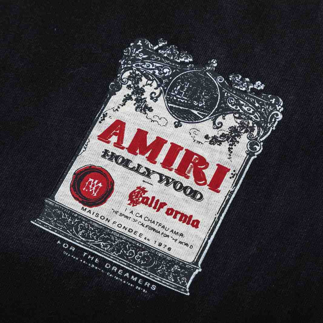 Amiri  Chateau Stamp Oversized Tee - DesignerGu