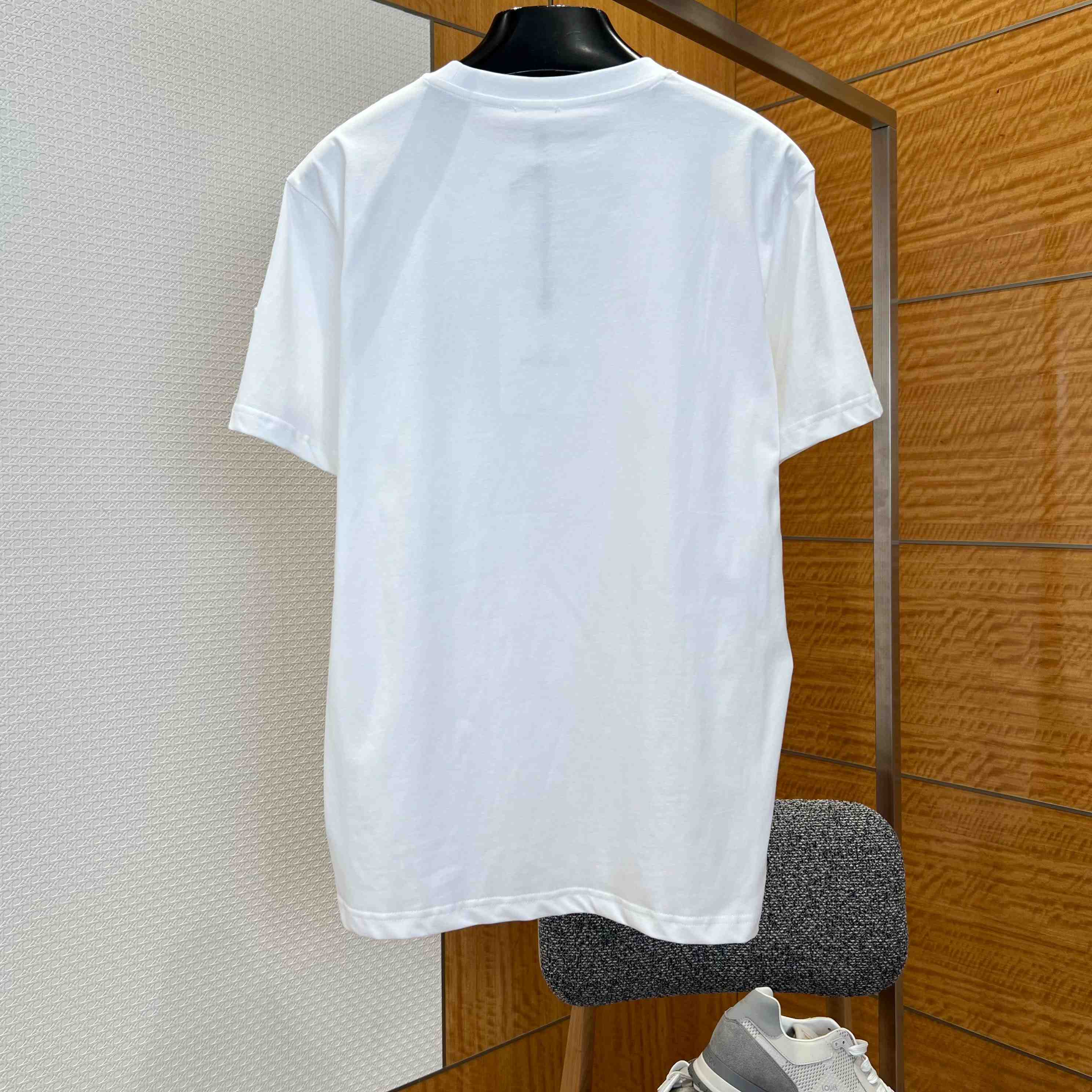 Moncler Overlapped Logo Cotton T-shirt - DesignerGu