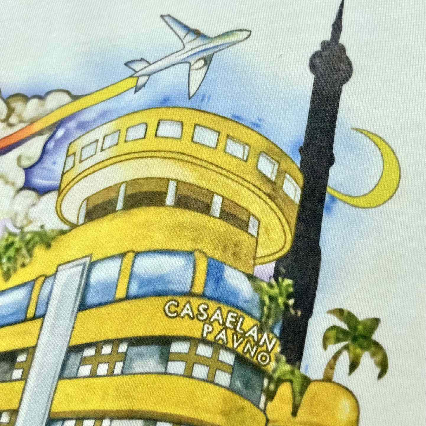 Casablanca  White Palace T-Shirt CA5029 - DesignerGu