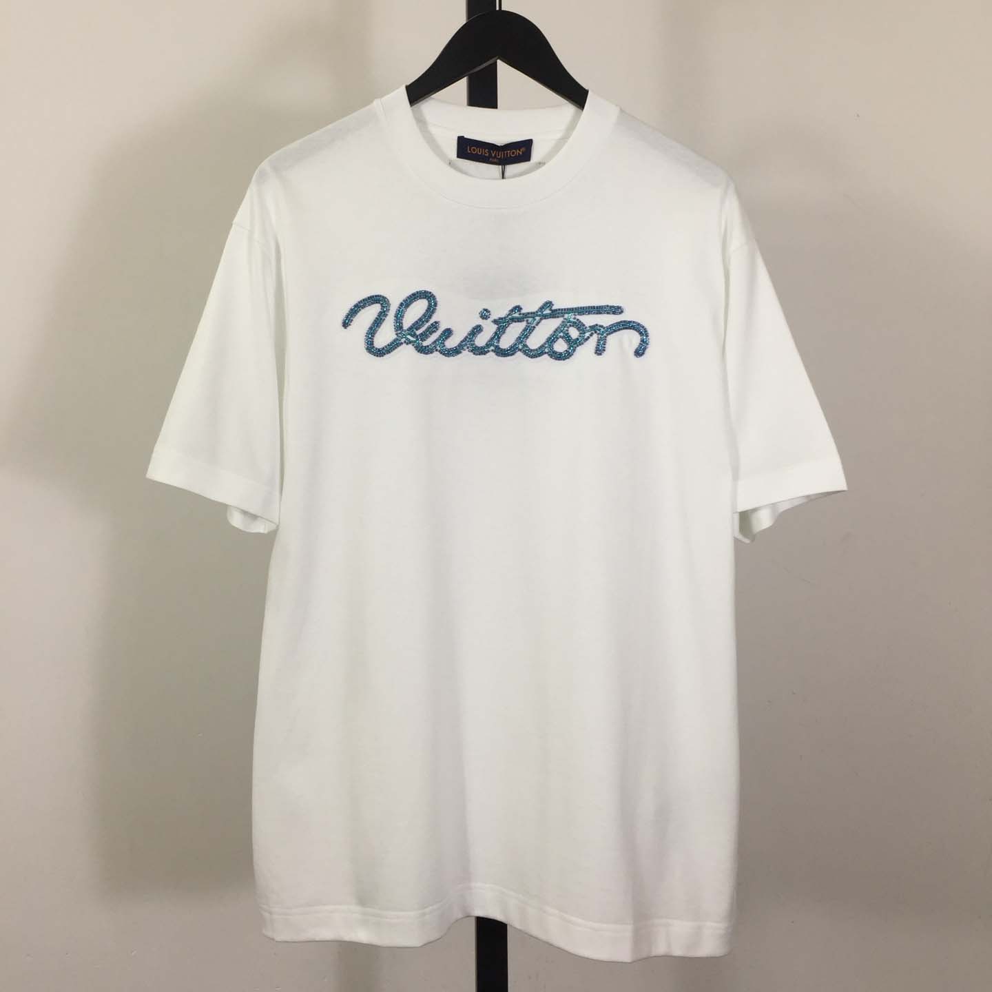 Louis Vuitton Logo Cotton T-Shirt  - DesignerGu