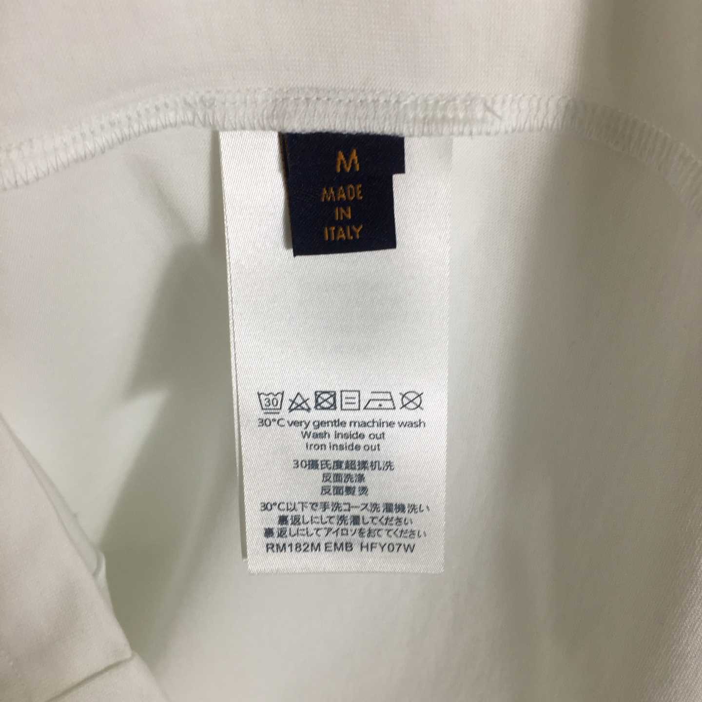 Louis Vuitton Logo Cotton T-Shirt  - DesignerGu