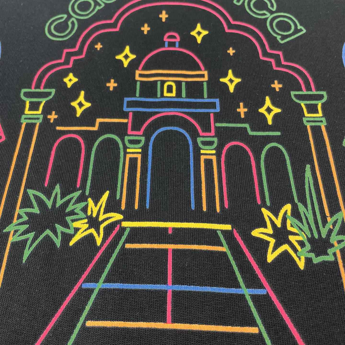 Casablanca Rainbow Crayon Temple T-Shirt CA5049 - DesignerGu