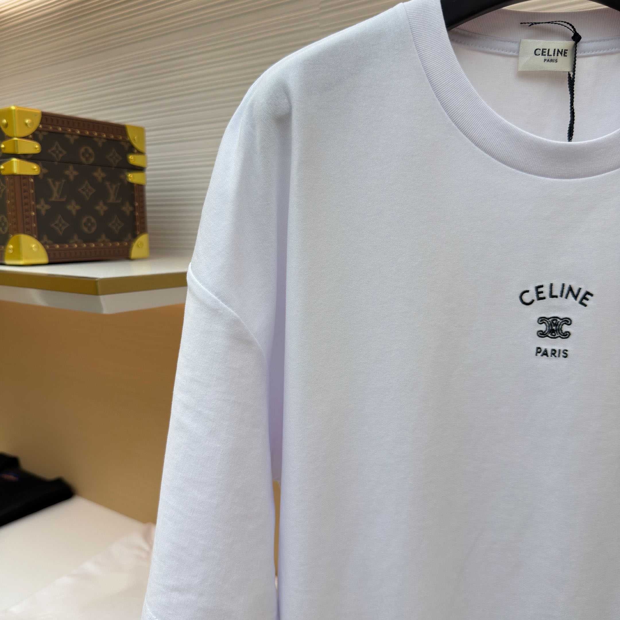 Celine   T-shirt IN Cotton Jersey - DesignerGu
