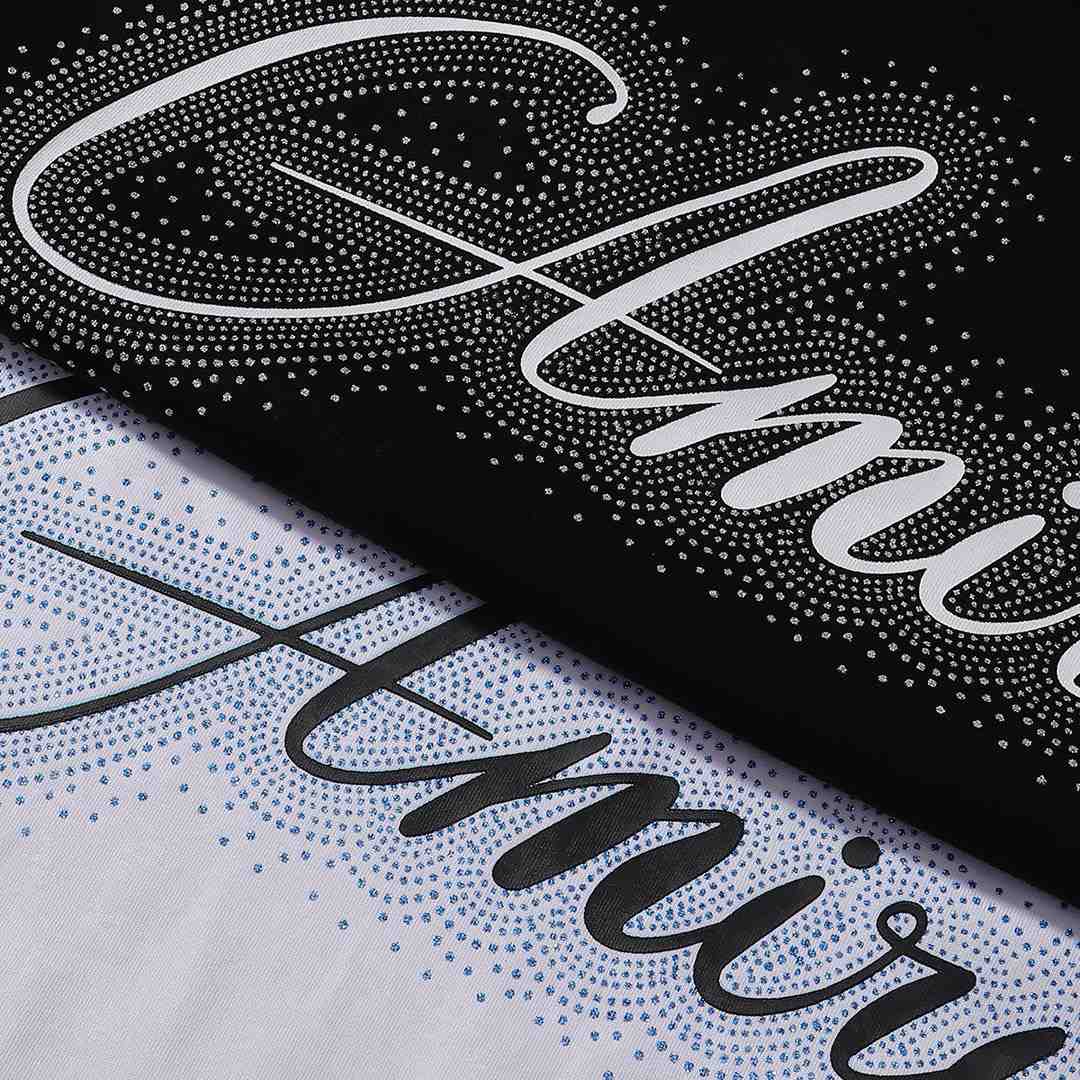 Amiri Crystal Script Tee - DesignerGu