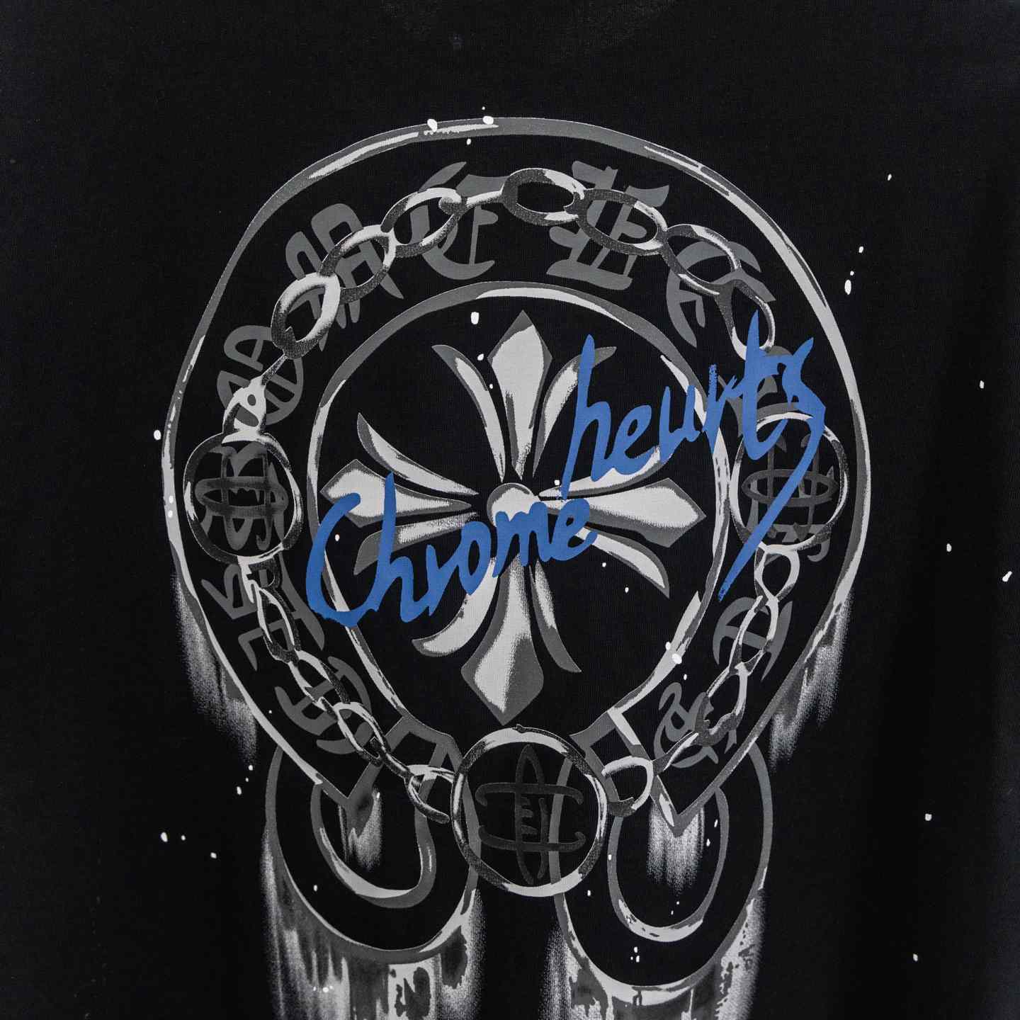 Chrome Hearts Cross-printed horseshoe T-shirt  'Black' - DesignerGu