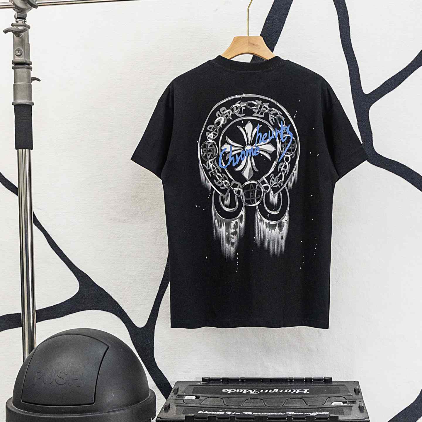 Chrome Hearts Cross-printed horseshoe T-shirt  'Black' - DesignerGu
