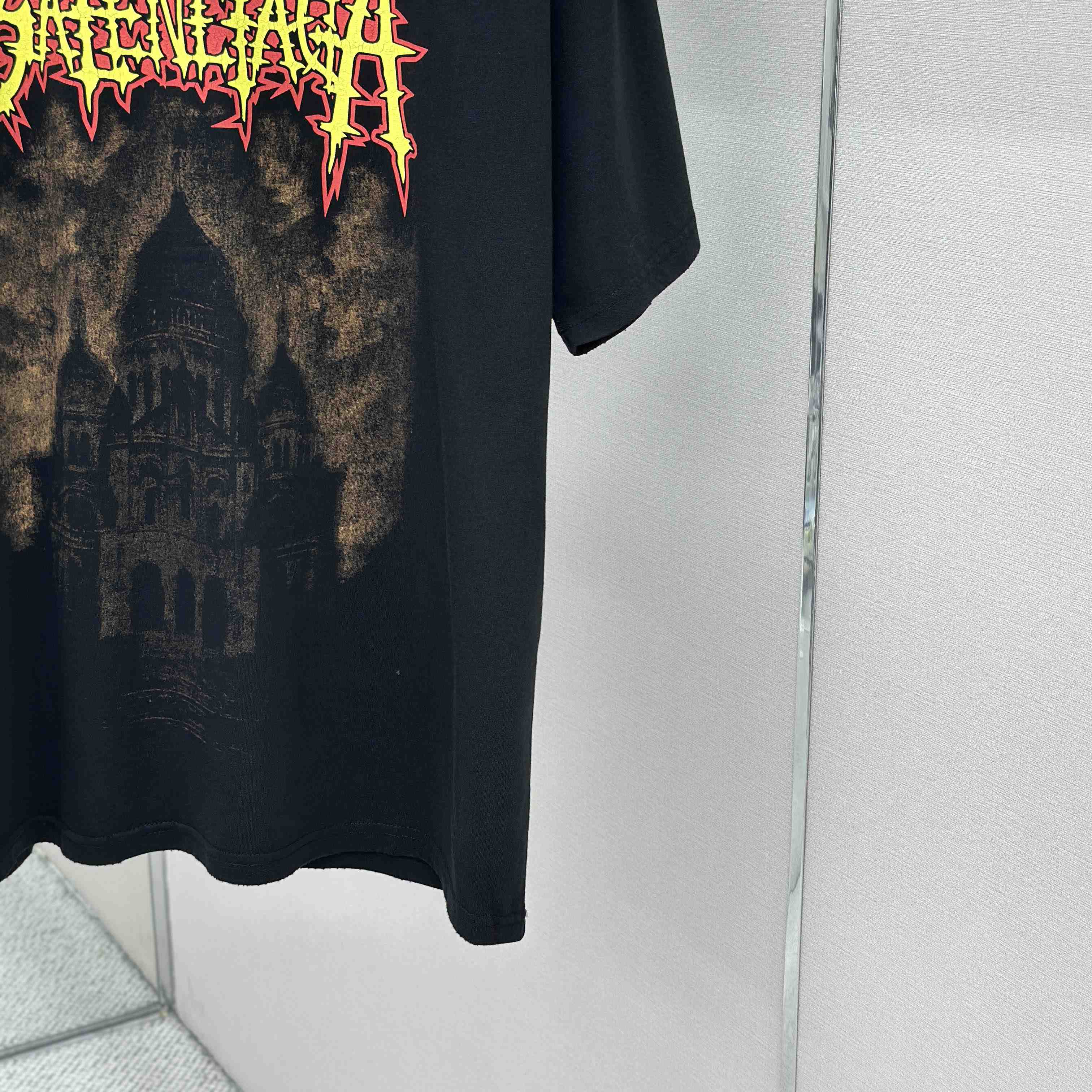 Balenciaga Paris Thunderstorm Oversized T-Shirt  - DesignerGu