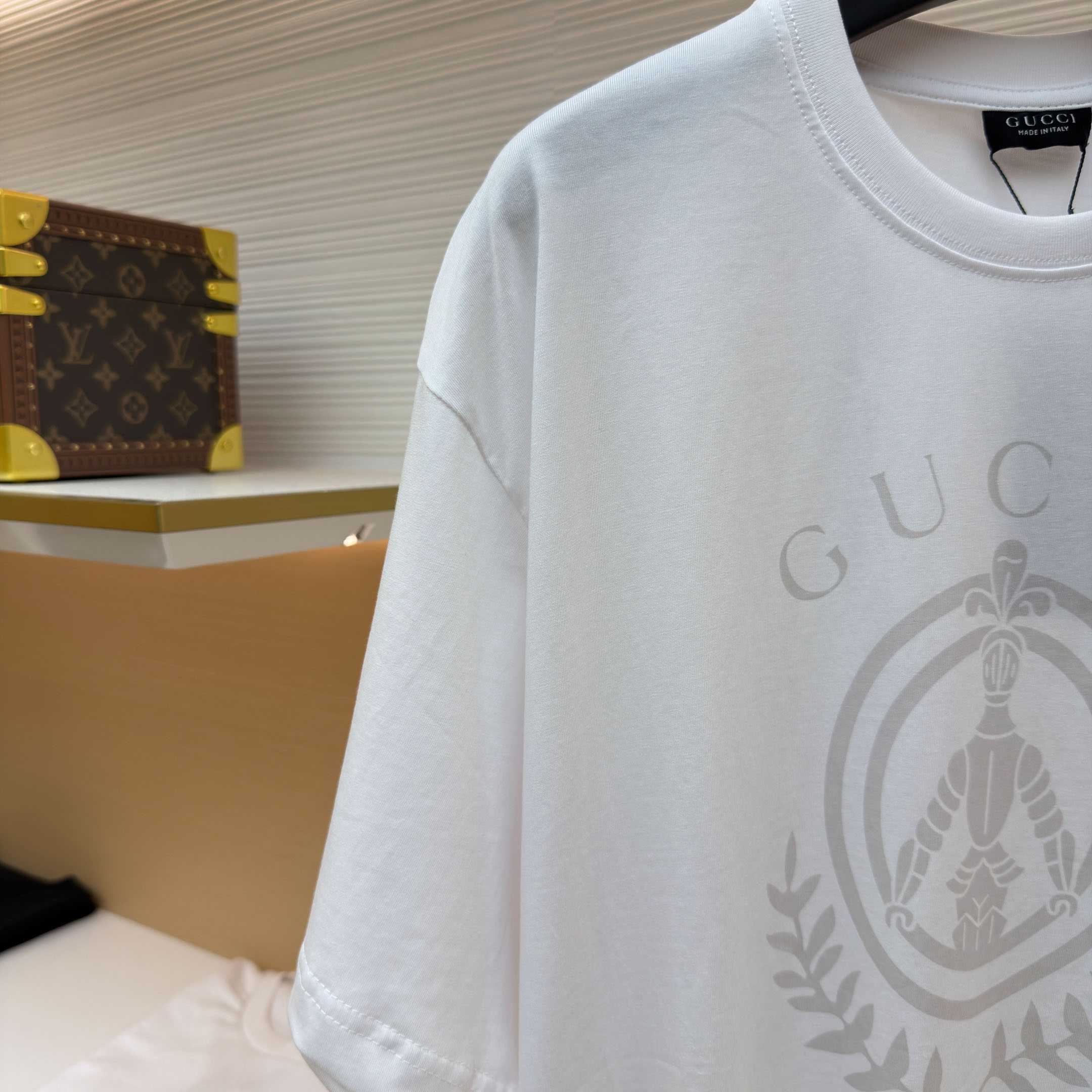 Gucci Cotton Jersey T-shirt With Print - DesignerGu