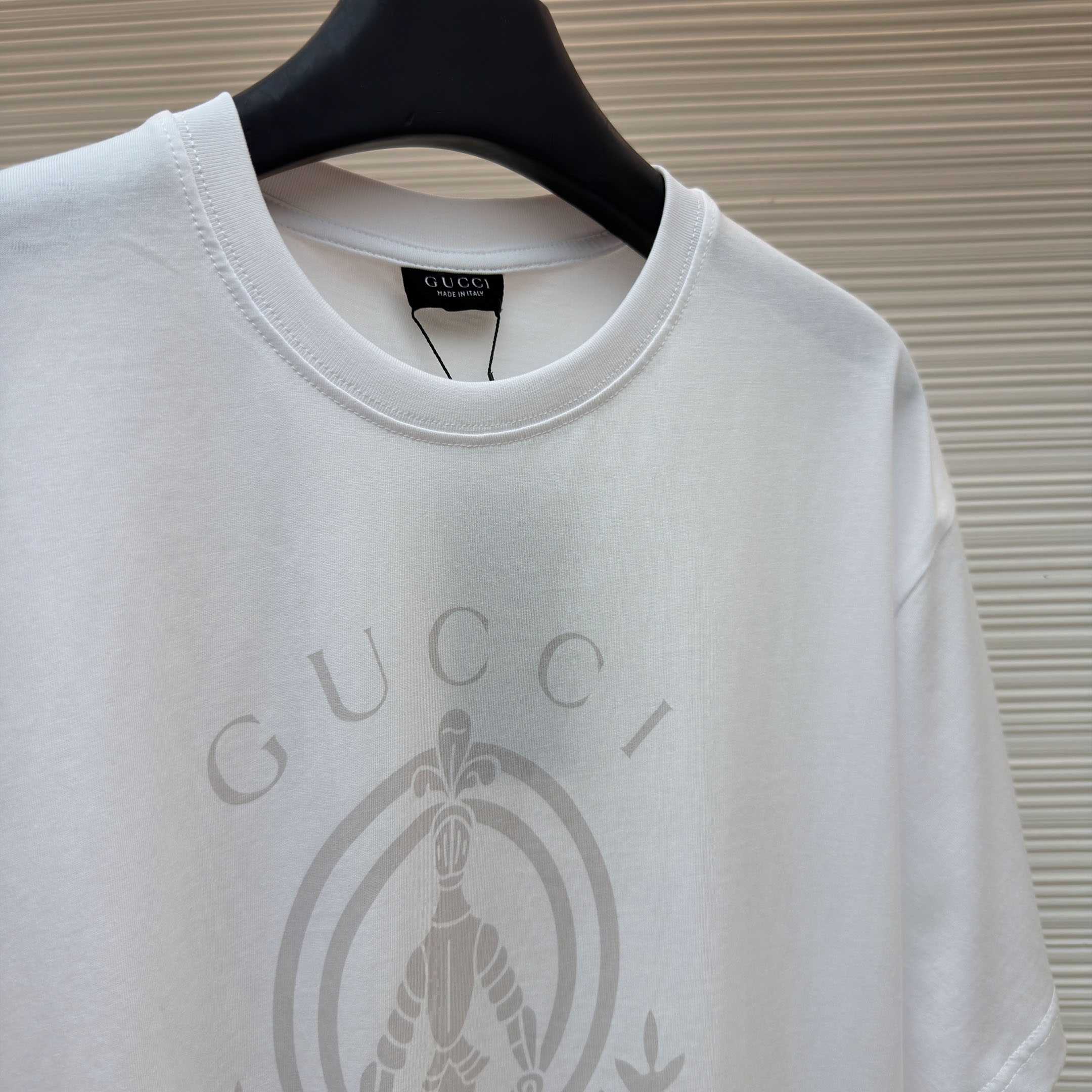 Gucci Cotton Jersey T-shirt With Print - DesignerGu