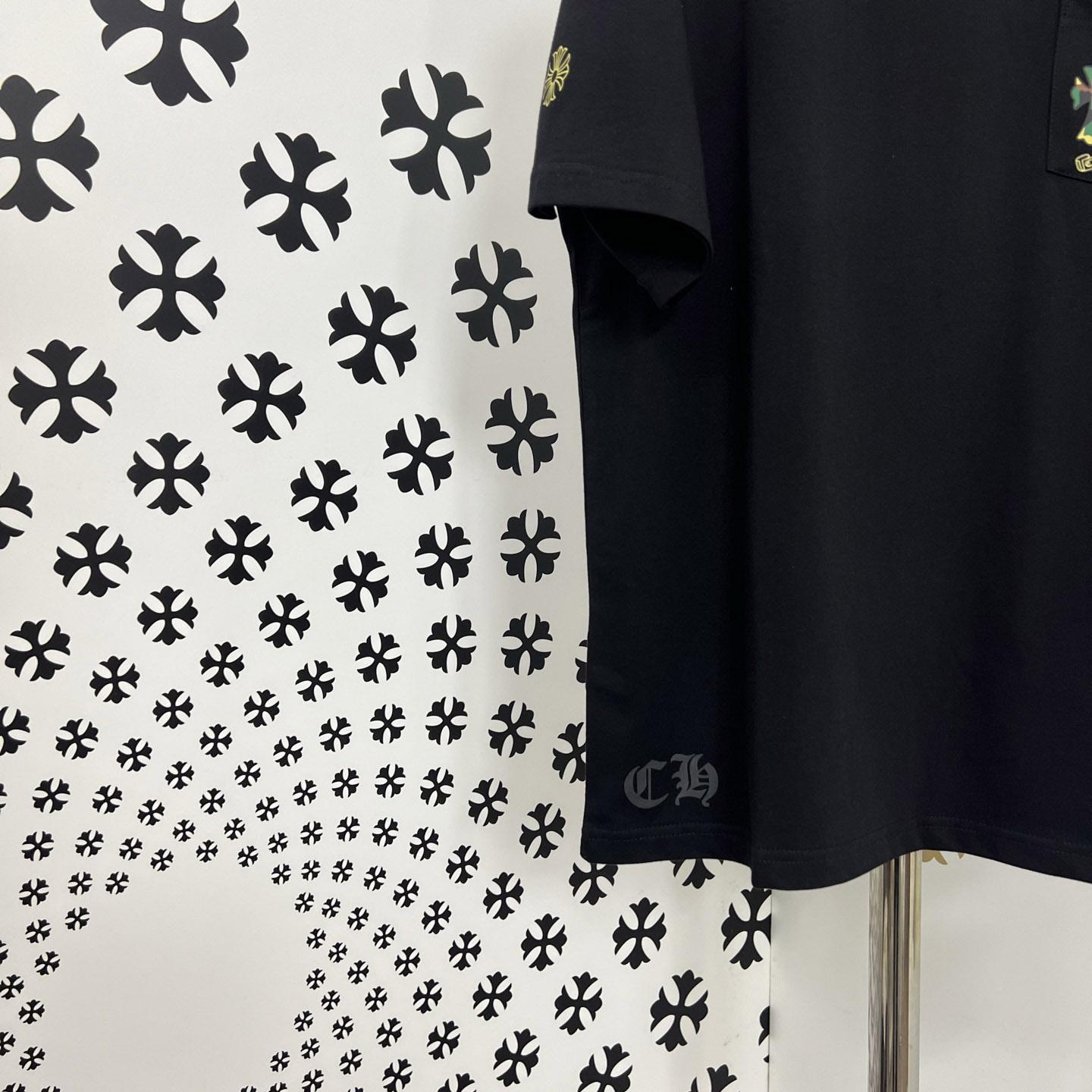 Chrome Hearts Camouflage Cemetery Cross Pocket Tee - DesignerGu
