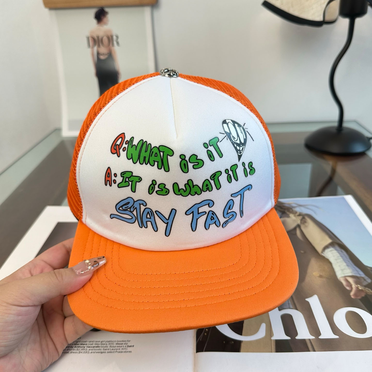 Chrome Heart Mattyboy STAY FAST Trucker Cap - DesignerGu