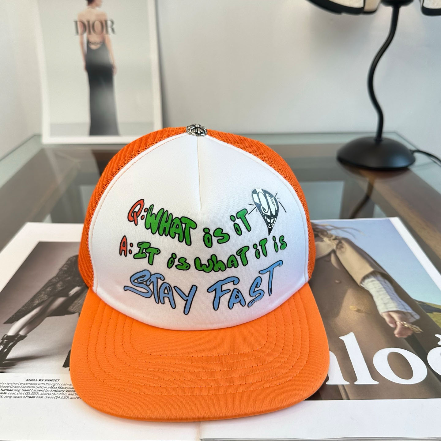 Chrome Heart Mattyboy STAY FAST Trucker Cap - DesignerGu