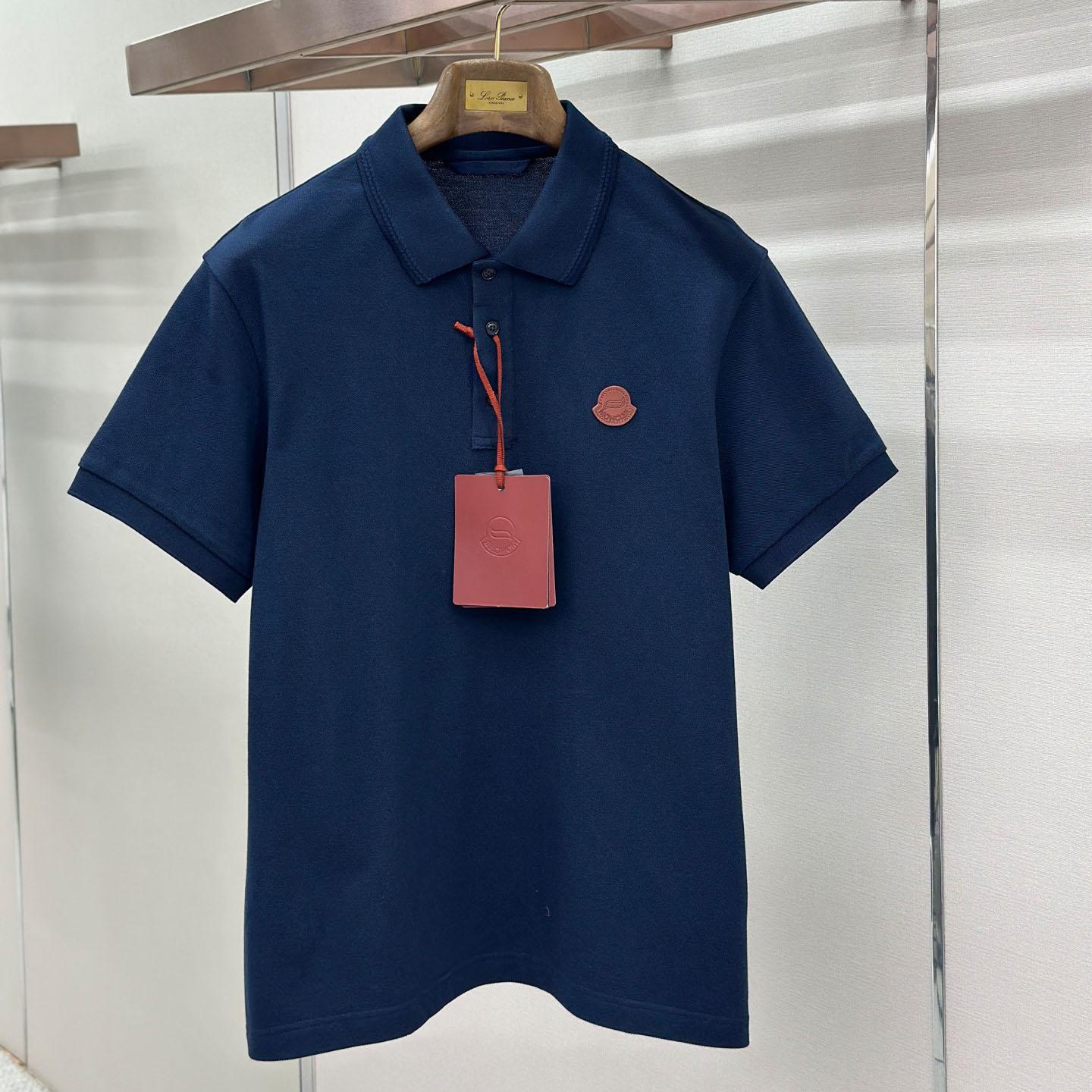 Moncler Logo Cotton Piquet Polo Shirt - DesignerGu