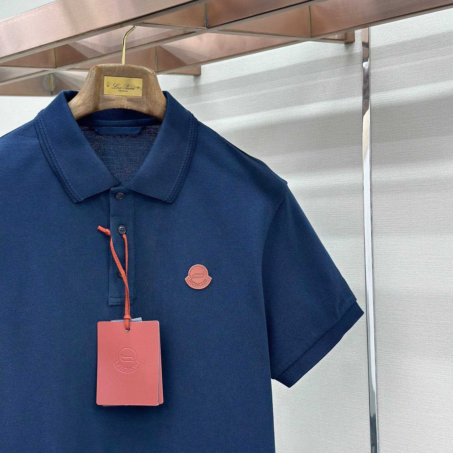 Moncler Logo Cotton Piquet Polo Shirt - DesignerGu