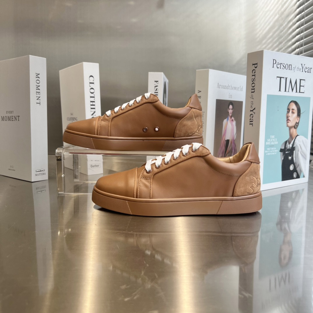 Christian Louboutin Fun Vieira Leather Sneakers - DesignerGu