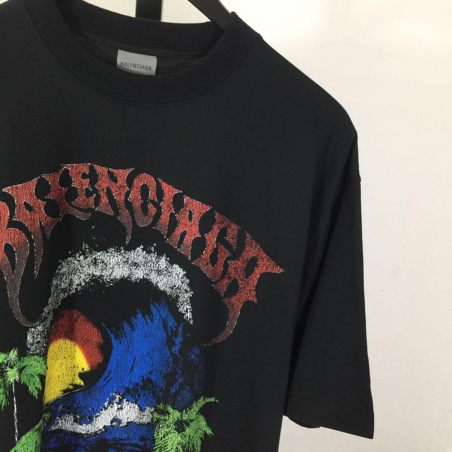 Balenciaga Vintage Surfer Oversized T-shirt  - DesignerGu
