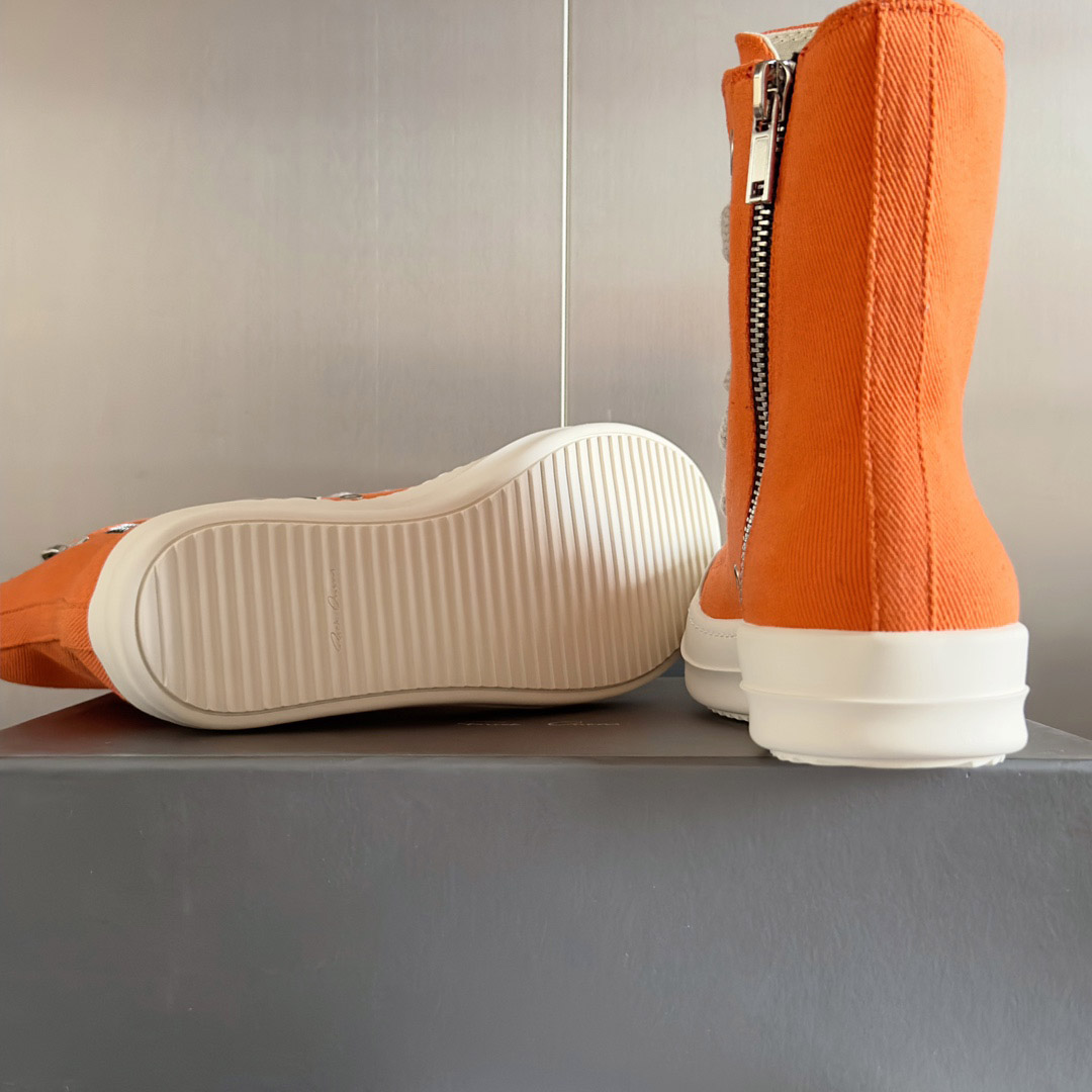 Rick Owens DRKSHDW Ramones High 'Orange Milk' - DesignerGu
