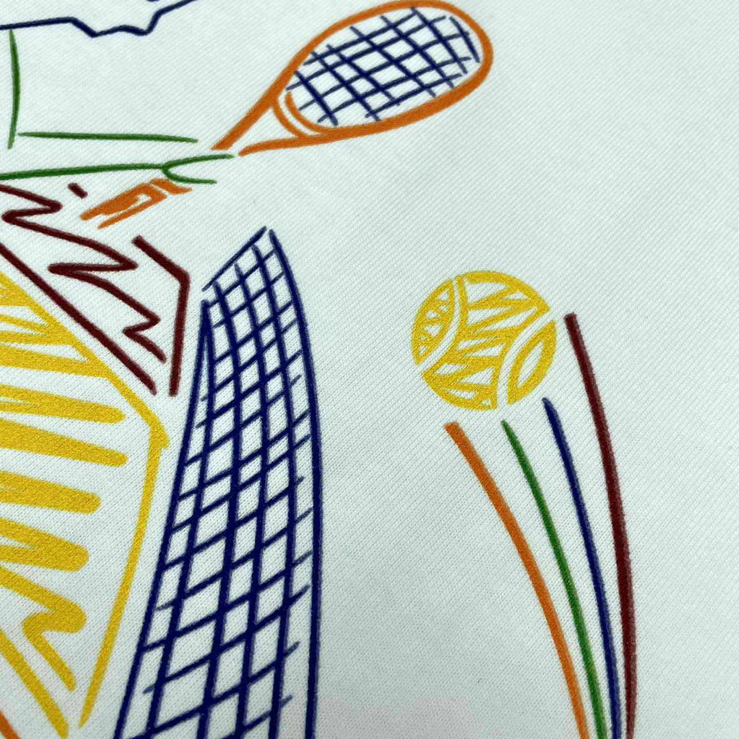 Casablanca  White  'Jeu De Crayon'  T-Shirt CA5031 - DesignerGu