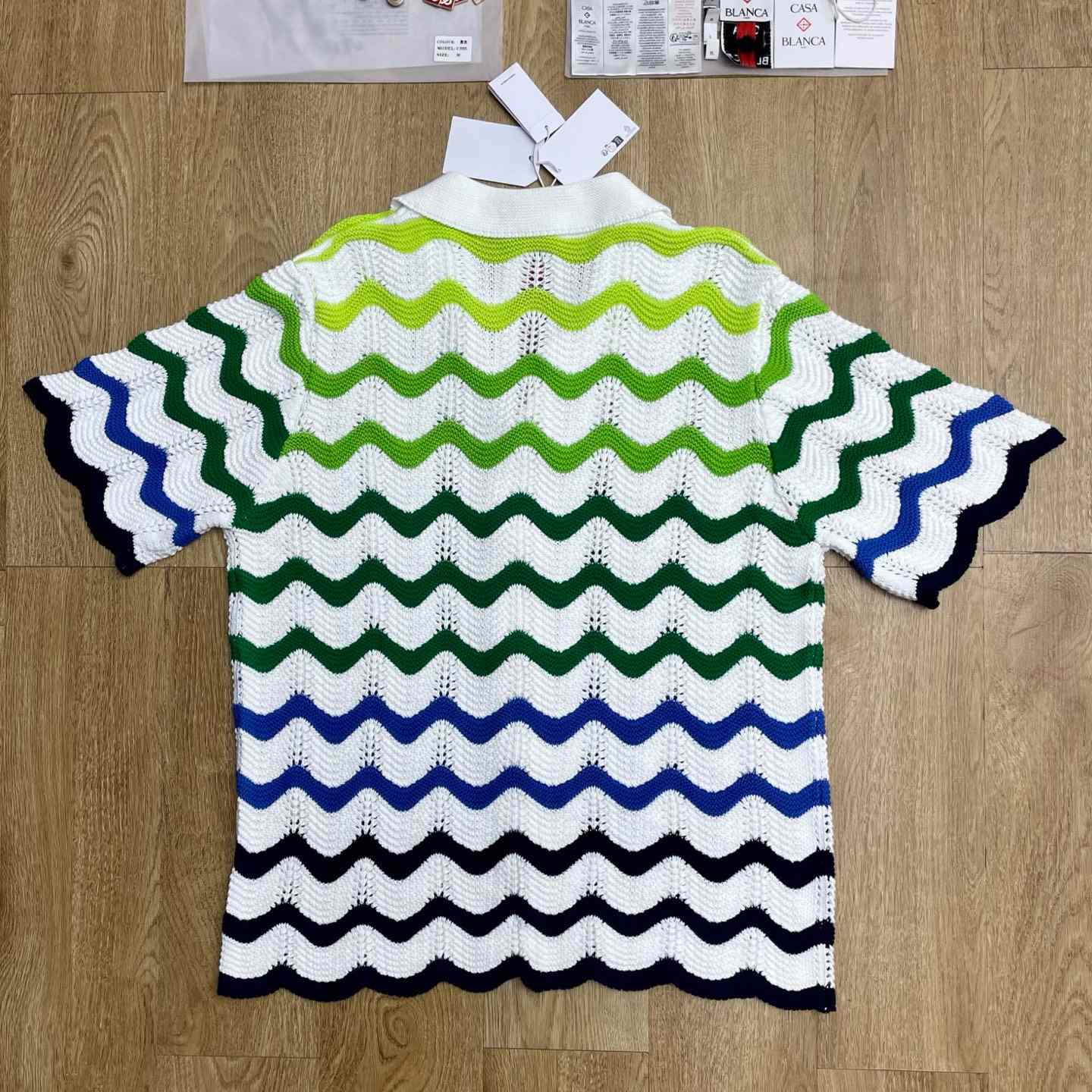 Casablanca Wave Knit Shirt 'Gradient Wave' D0200 - DesignerGu