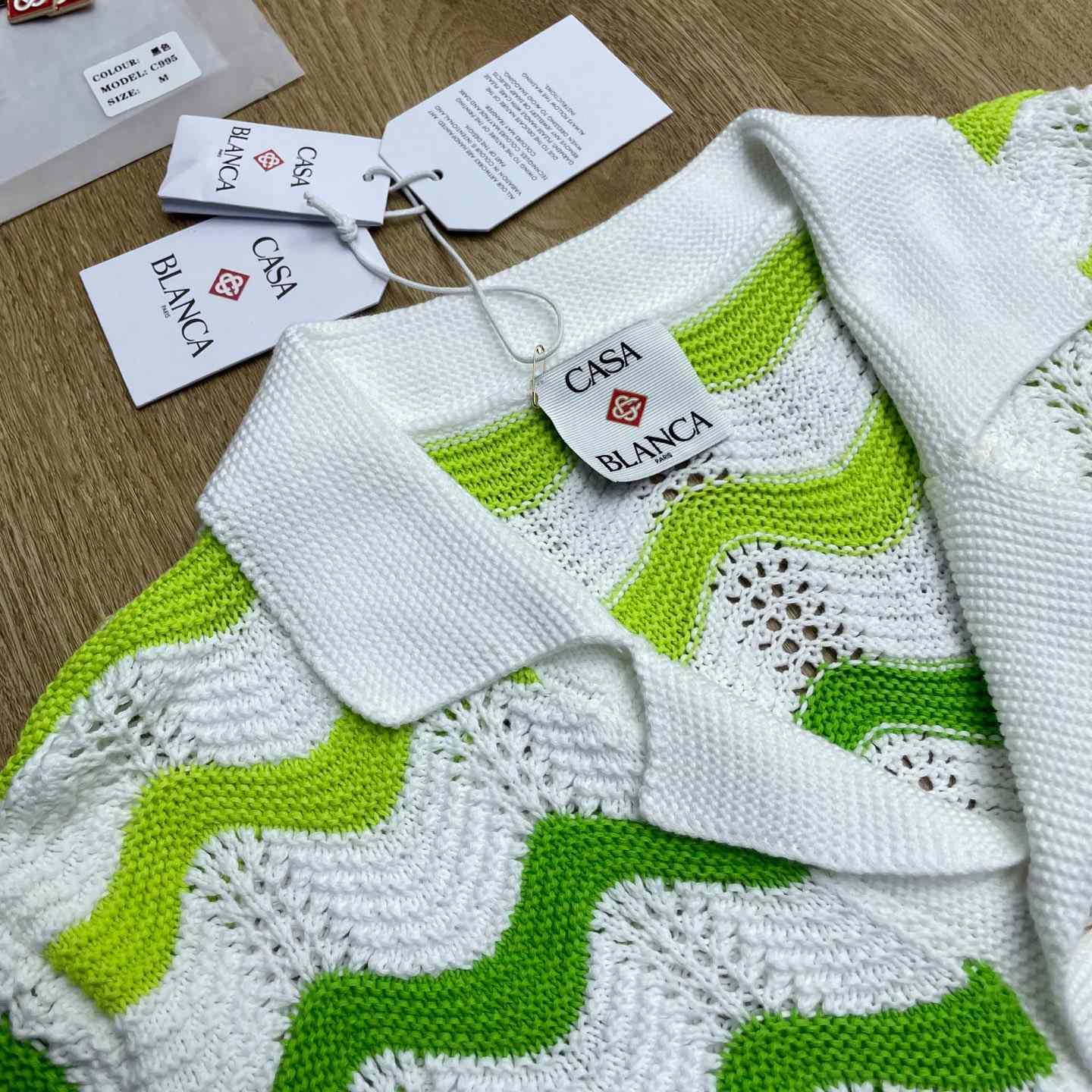 Casablanca Wave Knit Shirt 'Gradient Wave' D0200 - DesignerGu