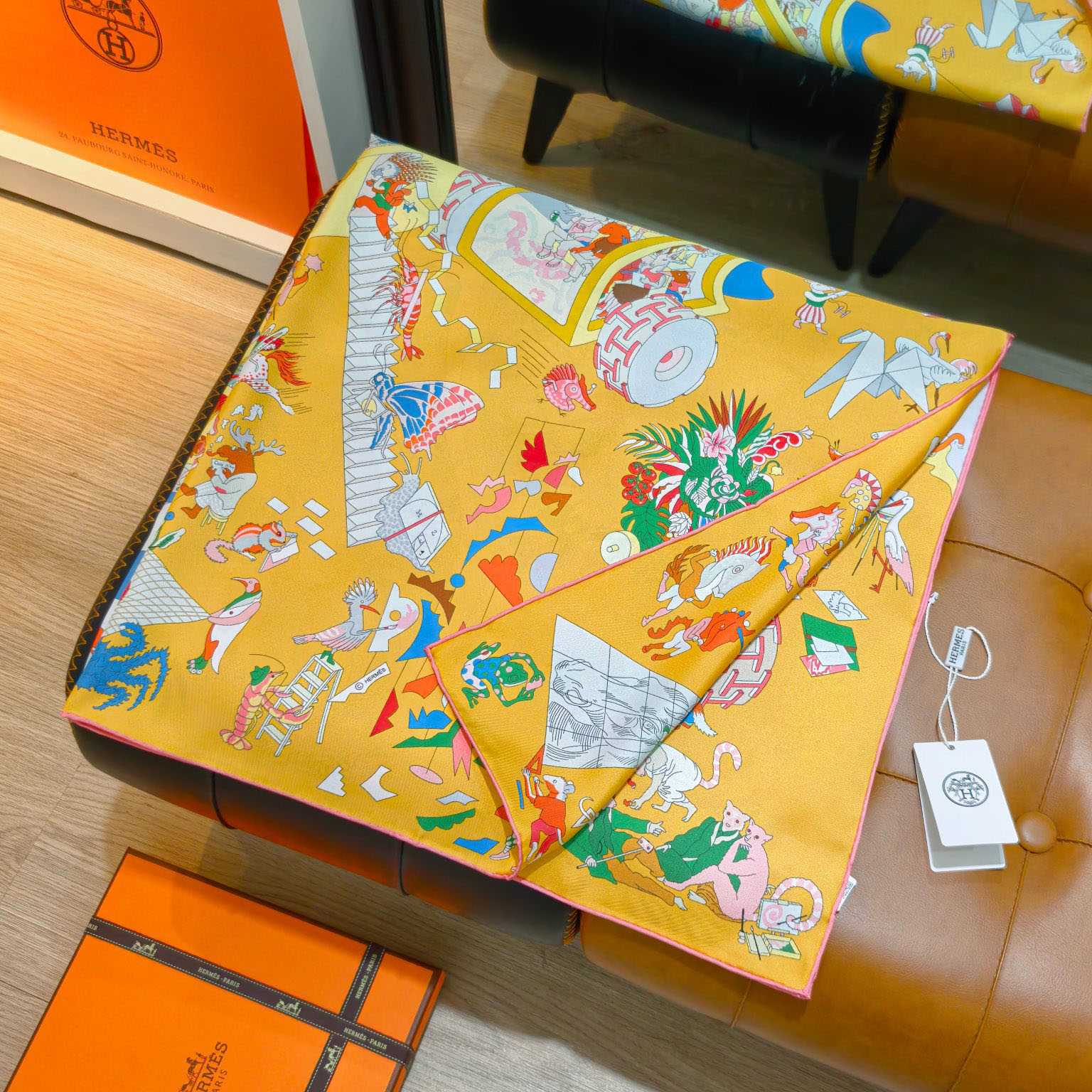 Hermes Academia Hippica Scarf 90 - DesignerGu