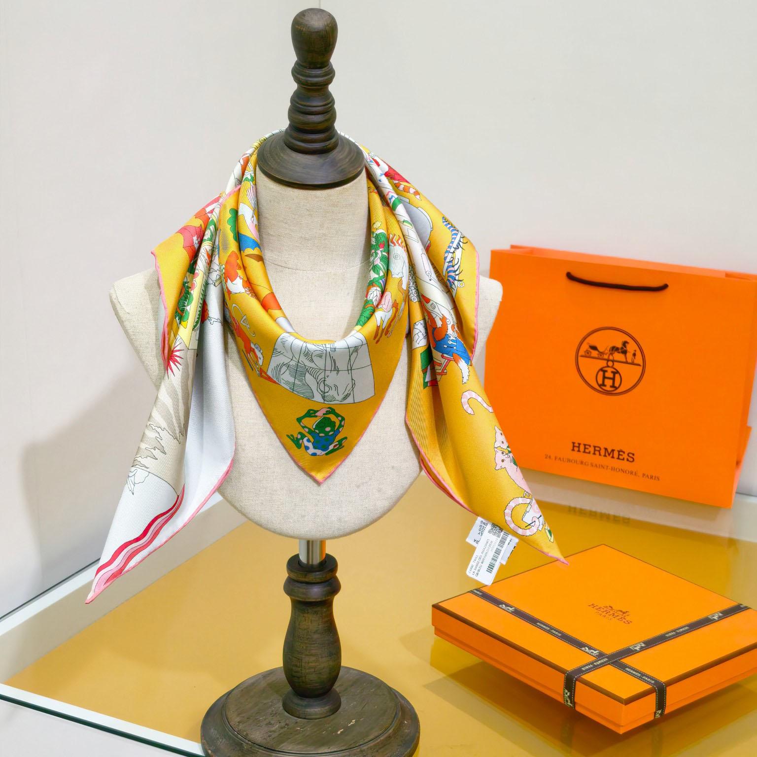Hermes Academia Hippica Scarf 90 - DesignerGu