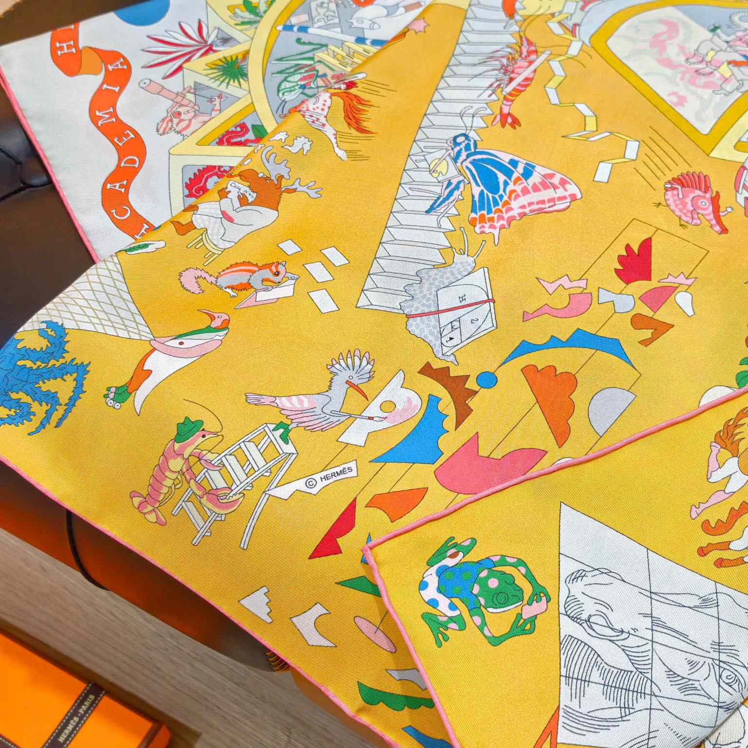 Hermes Academia Hippica Scarf 90 - DesignerGu