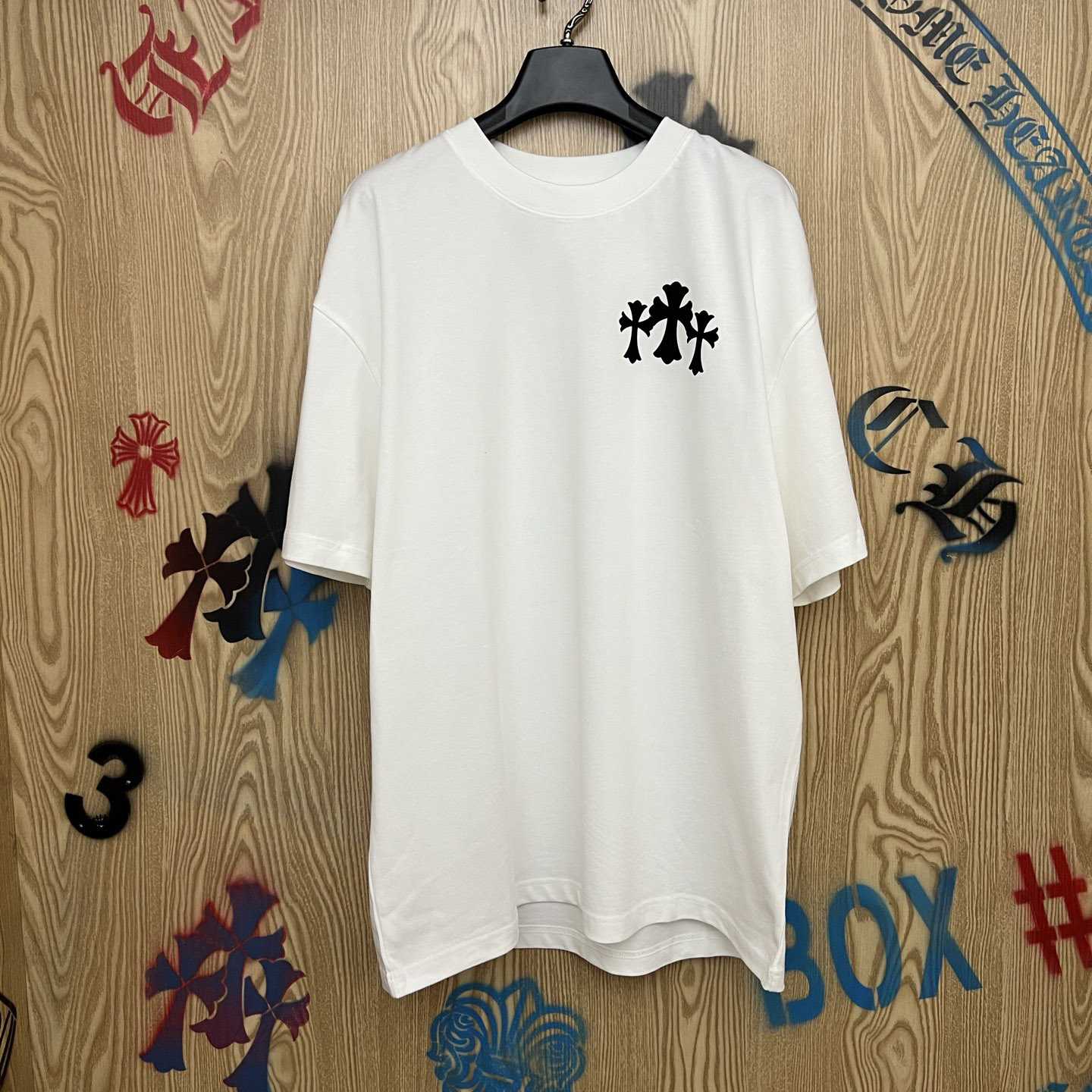 Chrome Hearts Triple Cross T-Shirt 'White' - DesignerGu