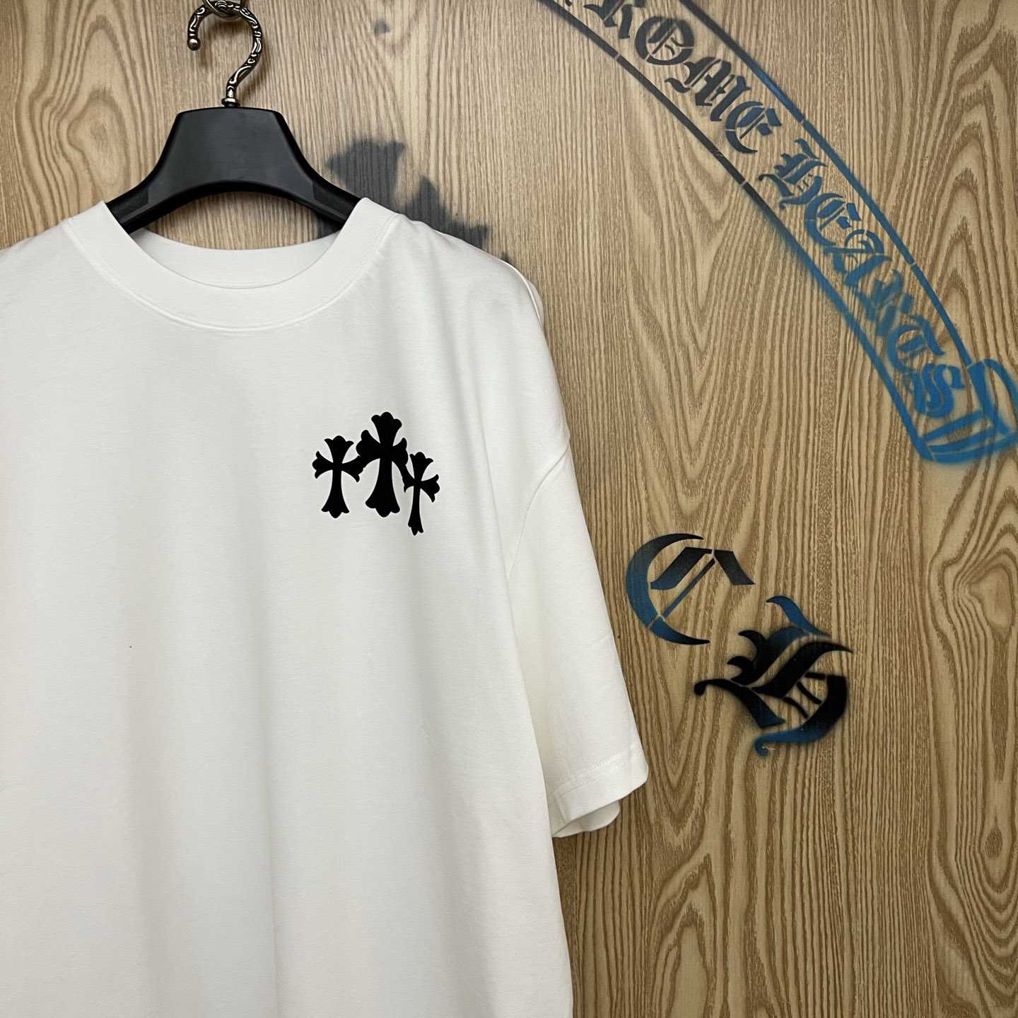 Chrome Hearts Triple Cross T-Shirt 'White' - DesignerGu