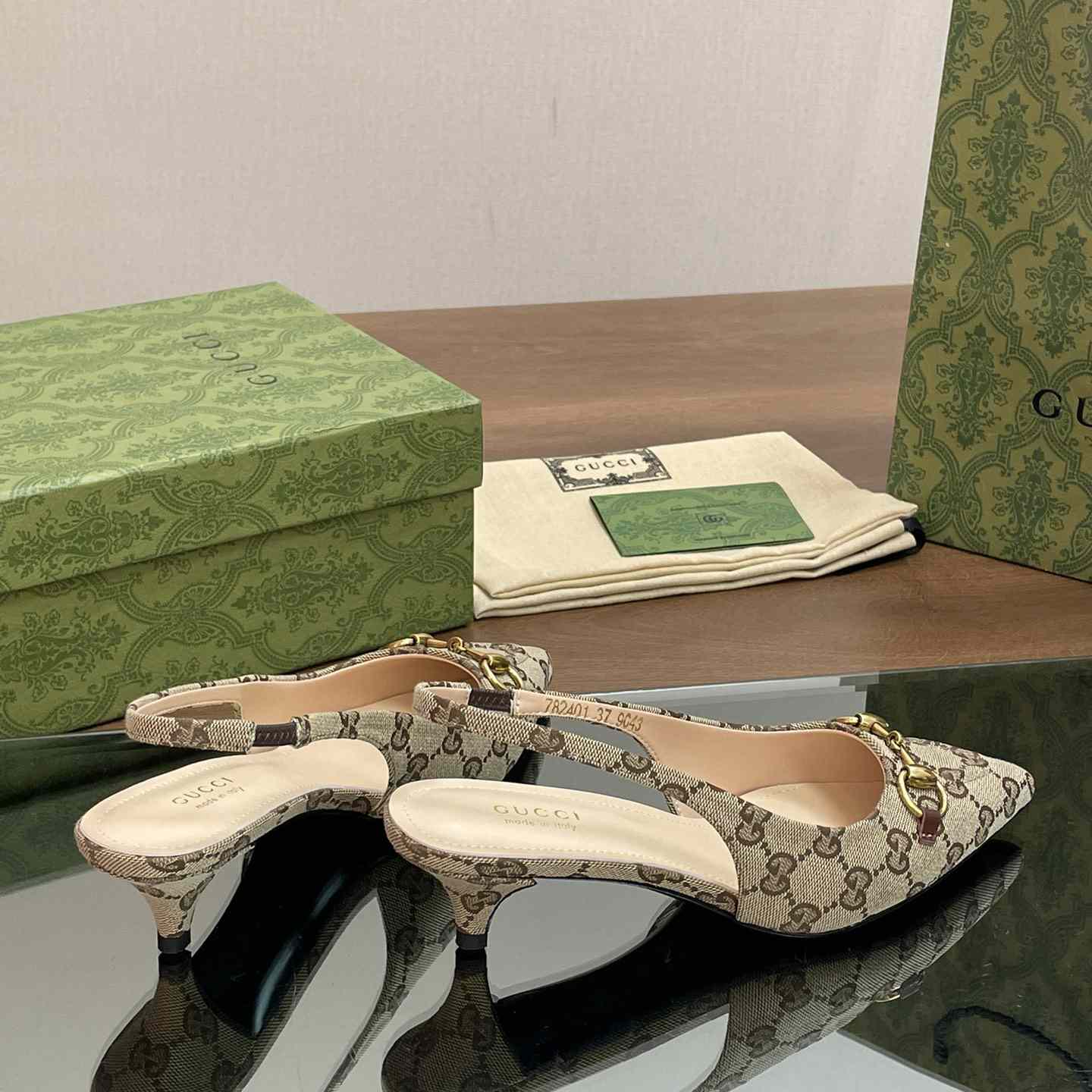Gucci Slingback Pump With Horsebit - DesignerGu