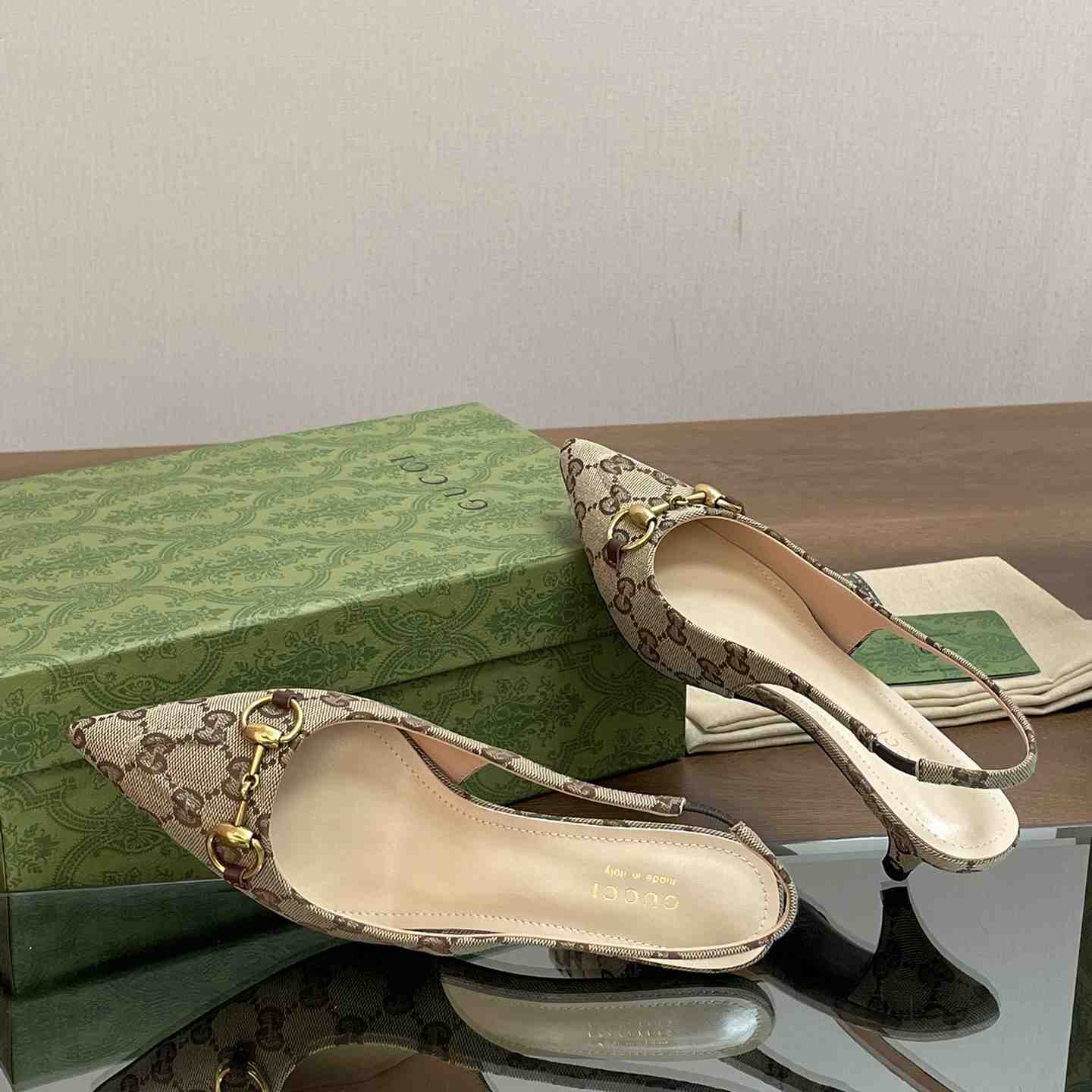 Gucci Slingback Pump With Horsebit - DesignerGu
