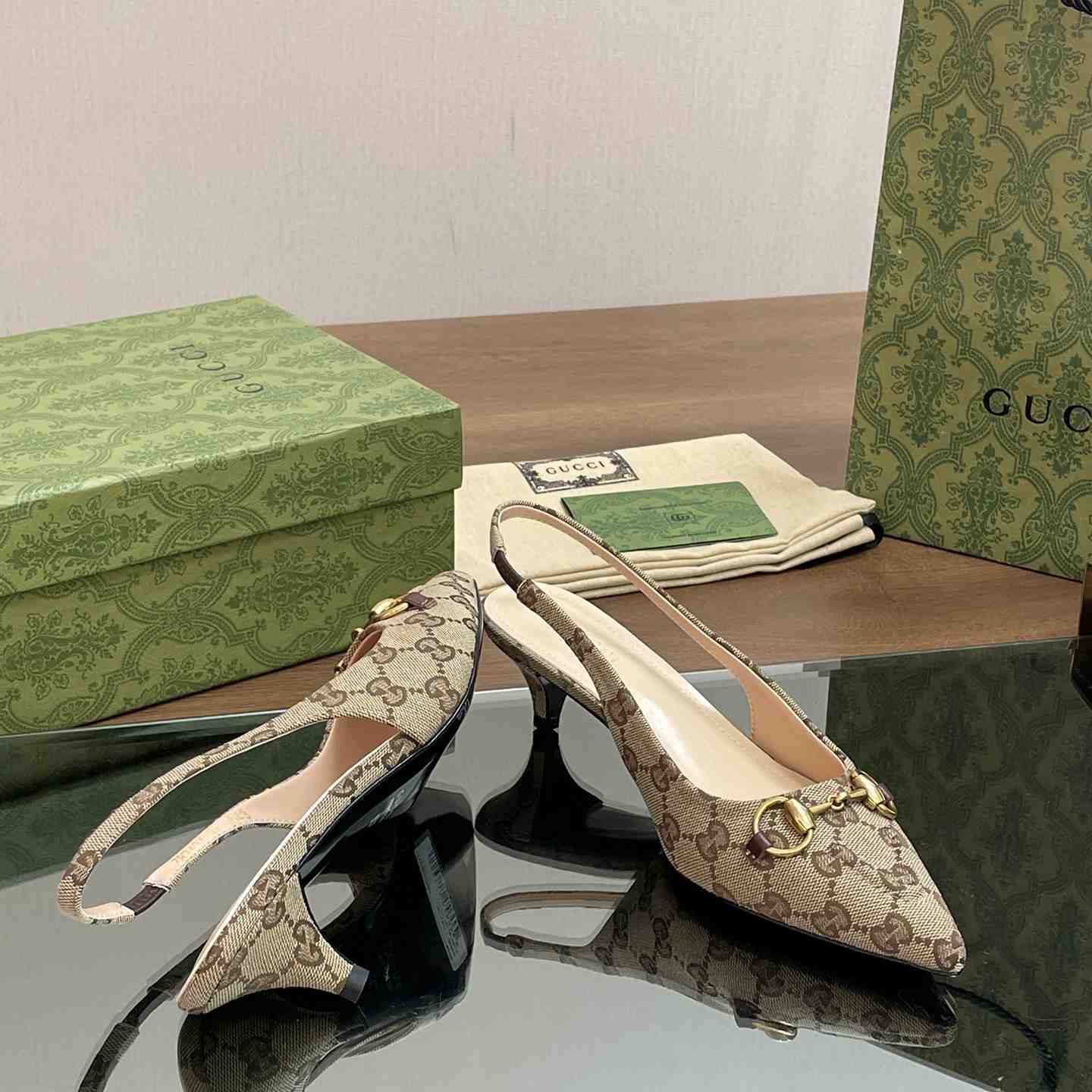 Gucci Slingback Pump With Horsebit - DesignerGu