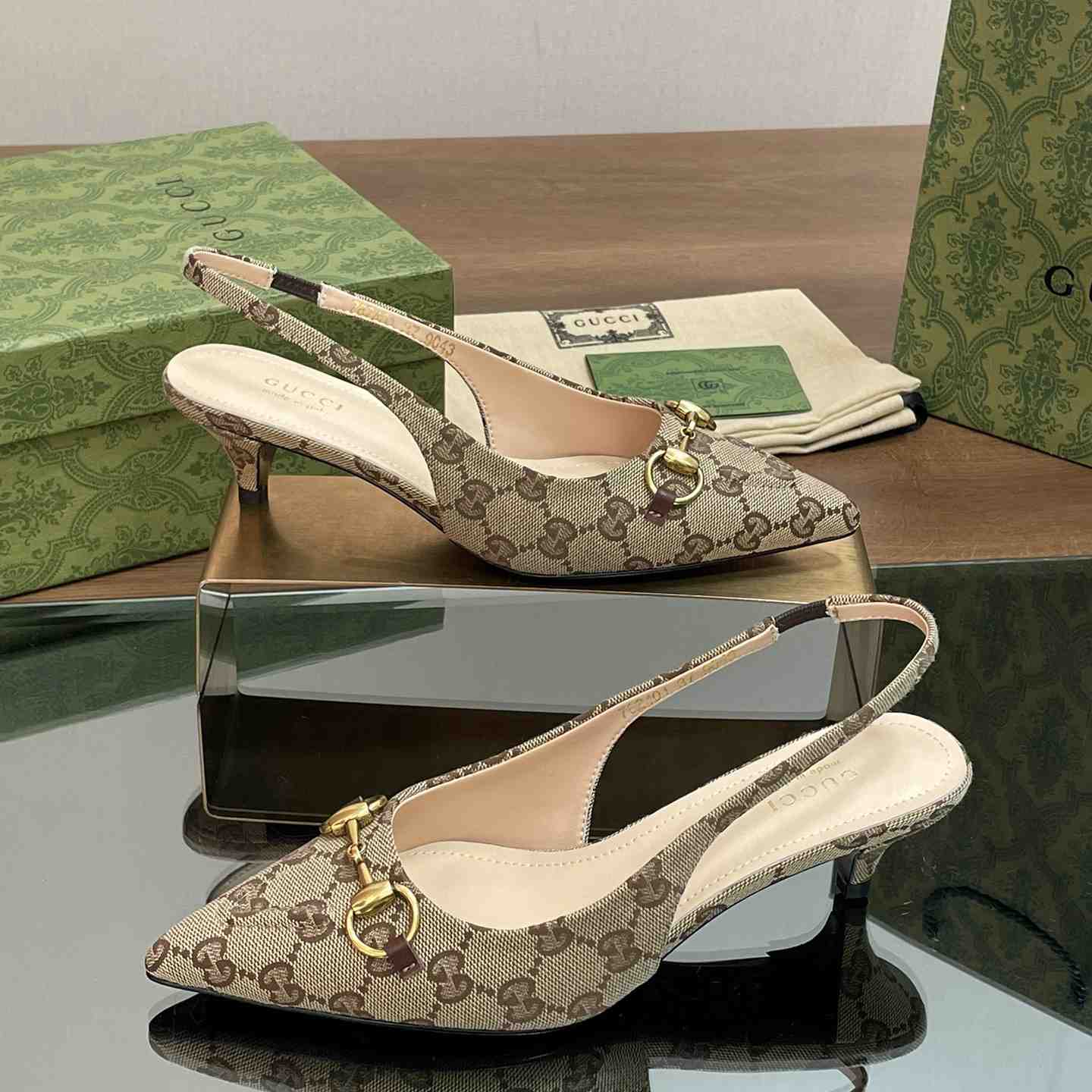 Gucci Slingback Pump With Horsebit - DesignerGu