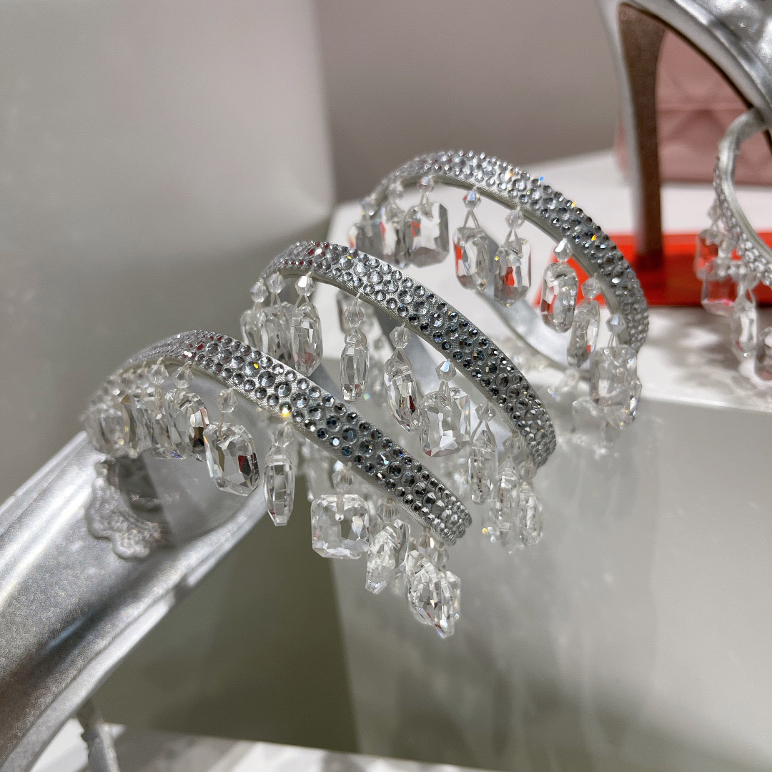 Rene Caovilla Chandelier Embellished Sandals - DesignerGu