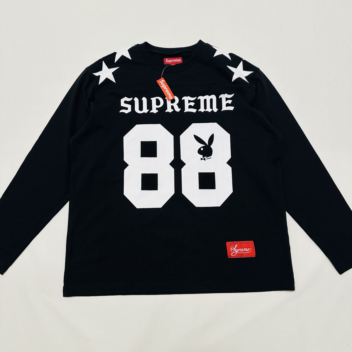 Supreme x Playboy Long-Sleeve Top 'Black' - DesignerGu