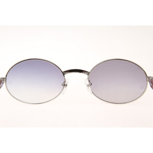 Cartier CT 7550178 Wood Sunglasses In Silver Grey - DesignerGu