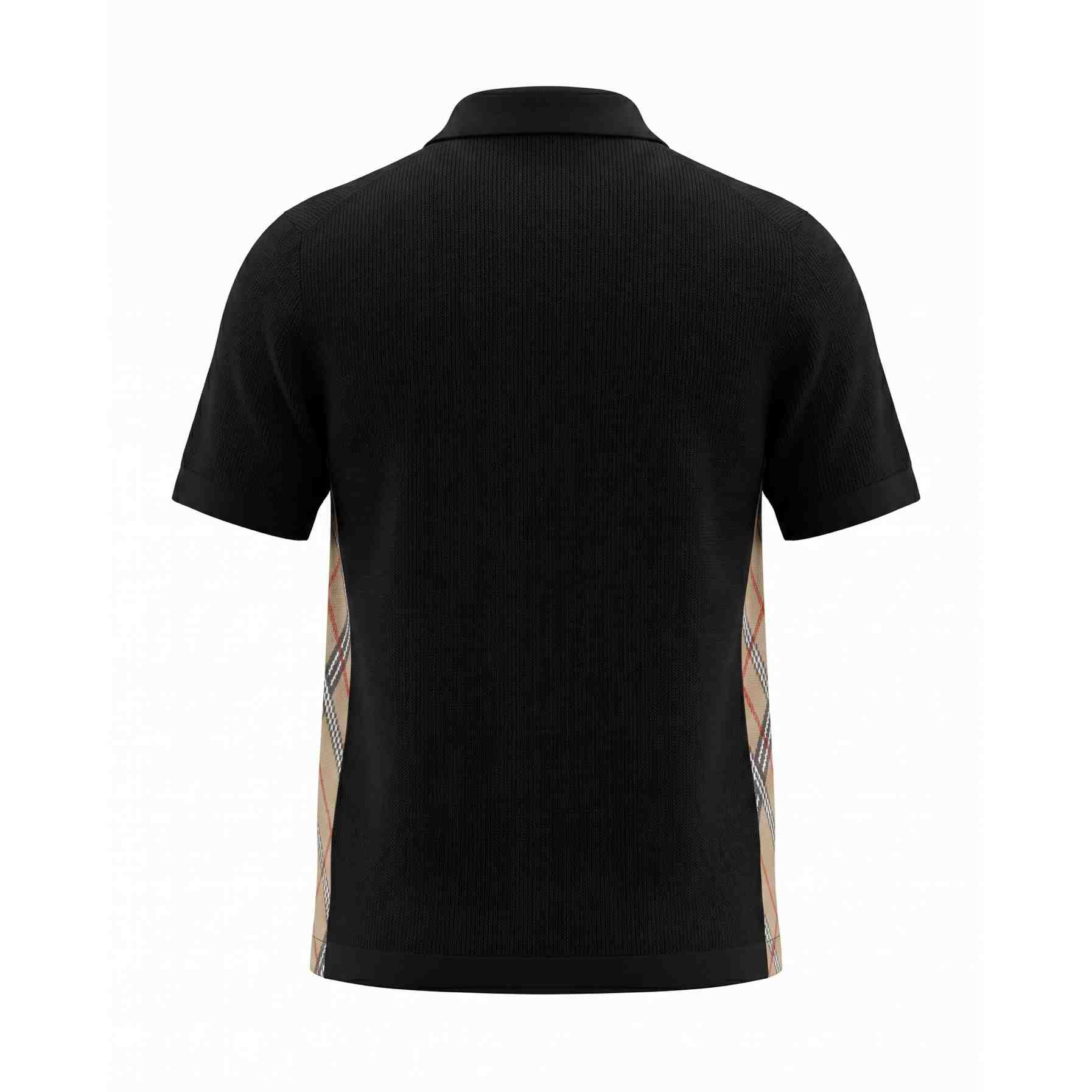 Burberry Check Trim Cotton Polo Shirt - DesignerGu