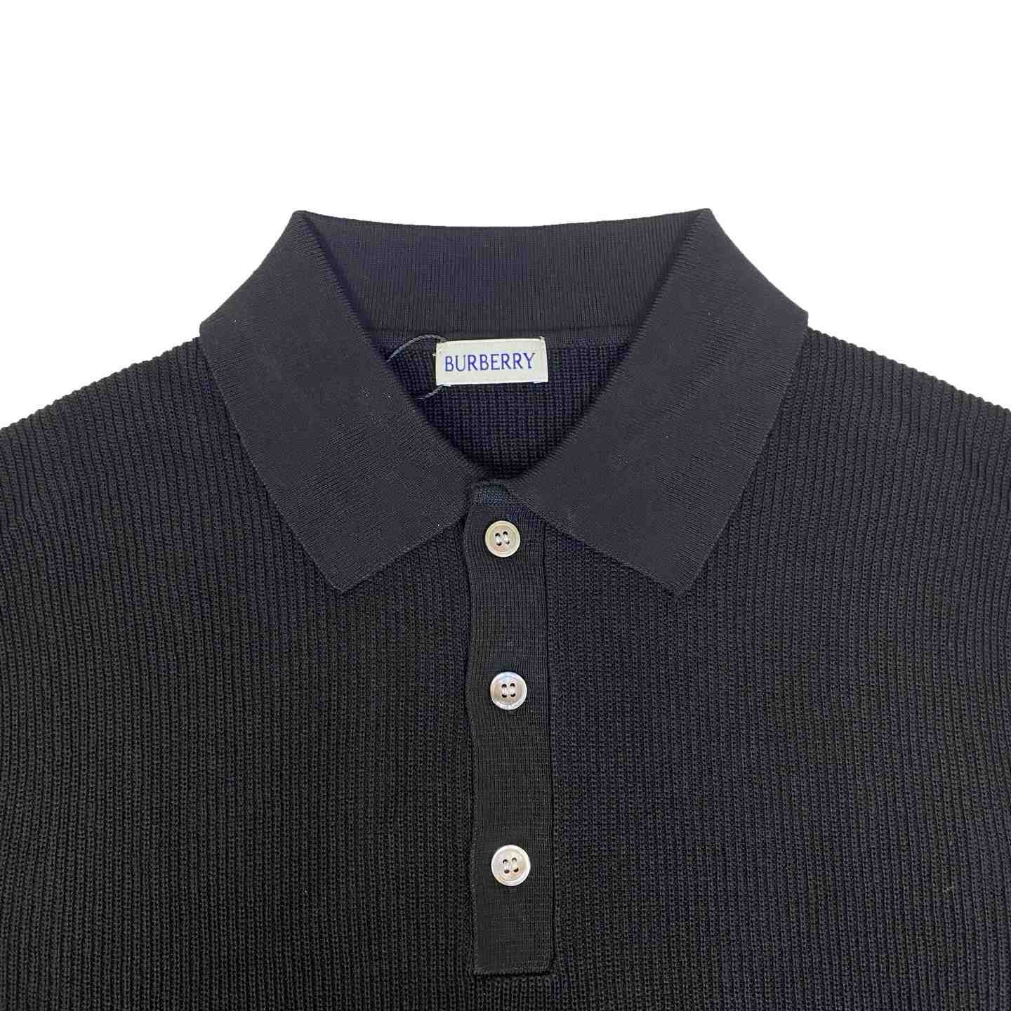 Burberry Check Trim Cotton Polo Shirt - DesignerGu