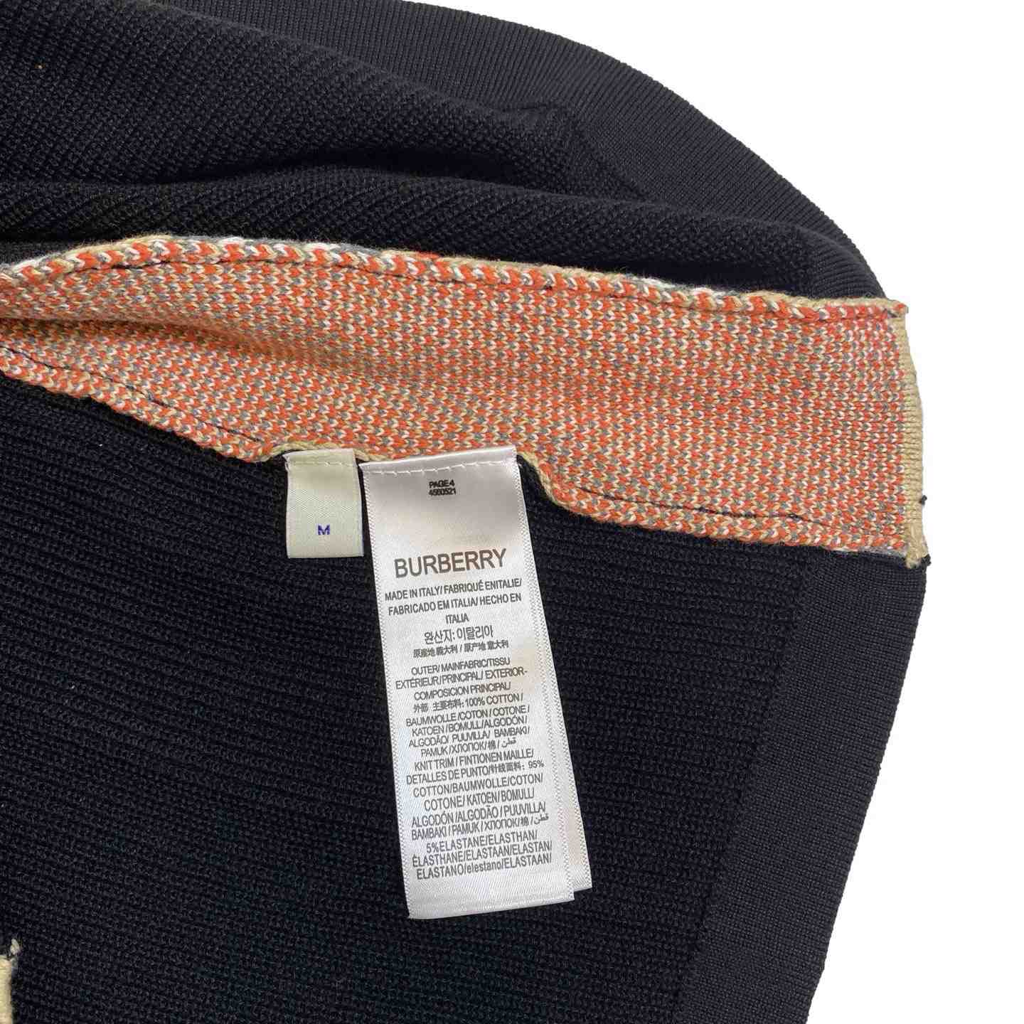 Burberry Check Trim Cotton Polo Shirt - DesignerGu