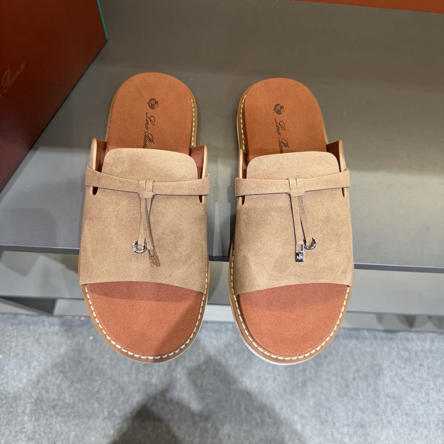 Loro Piana "Summer Walk" Slide Sandal - DesignerGu