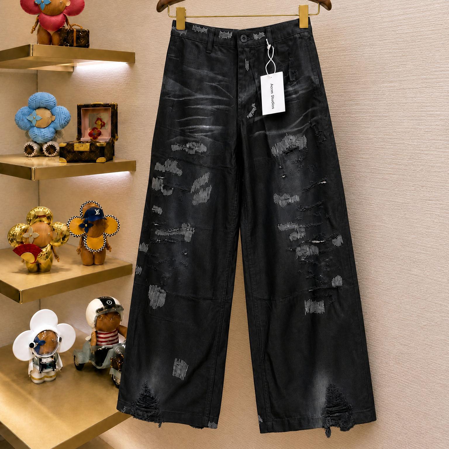 Acne Studios Mended Trousers - Regular Fit - DesignerGu