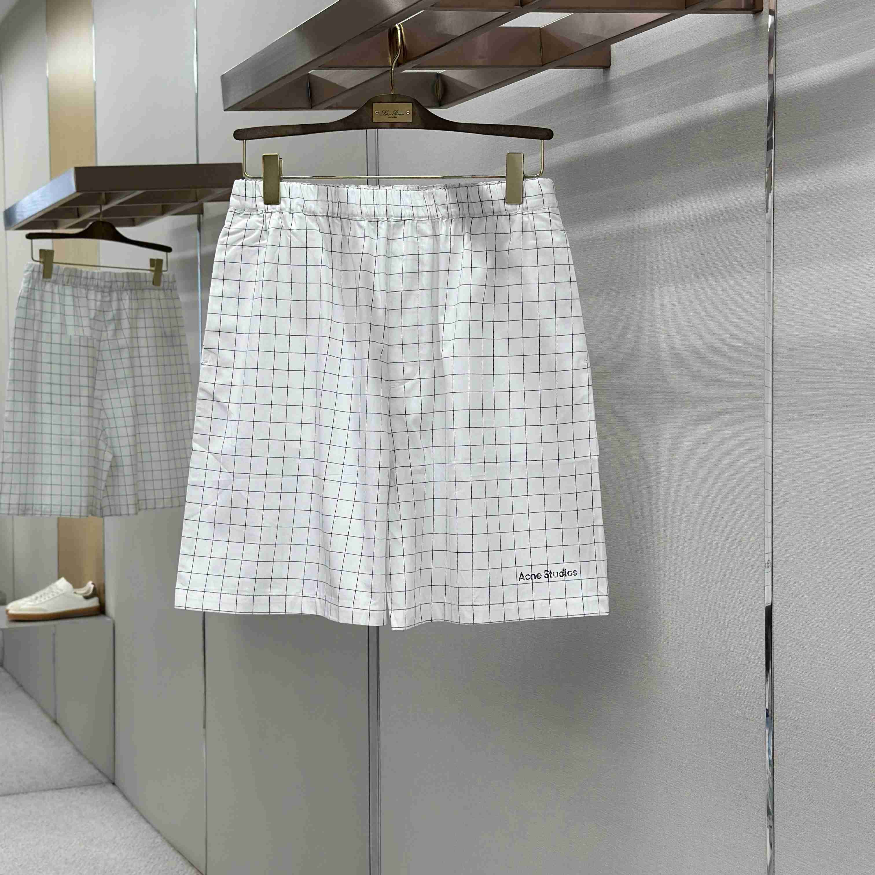 Acne Studios Casual Check Shorts - DesignerGu