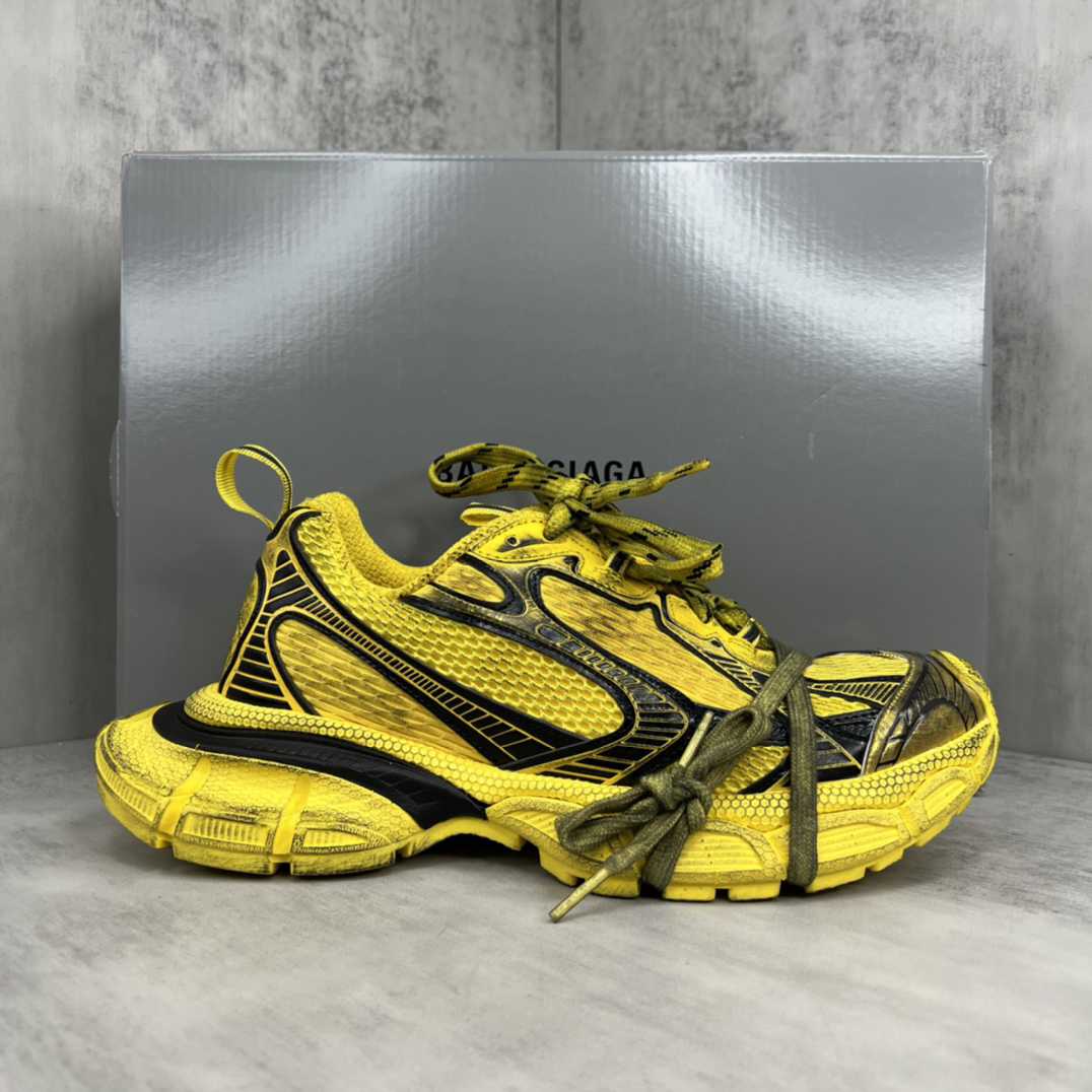 Balenciaga 3XL Sneaker 'Worn-Out - Yellow Black' - DesignerGu