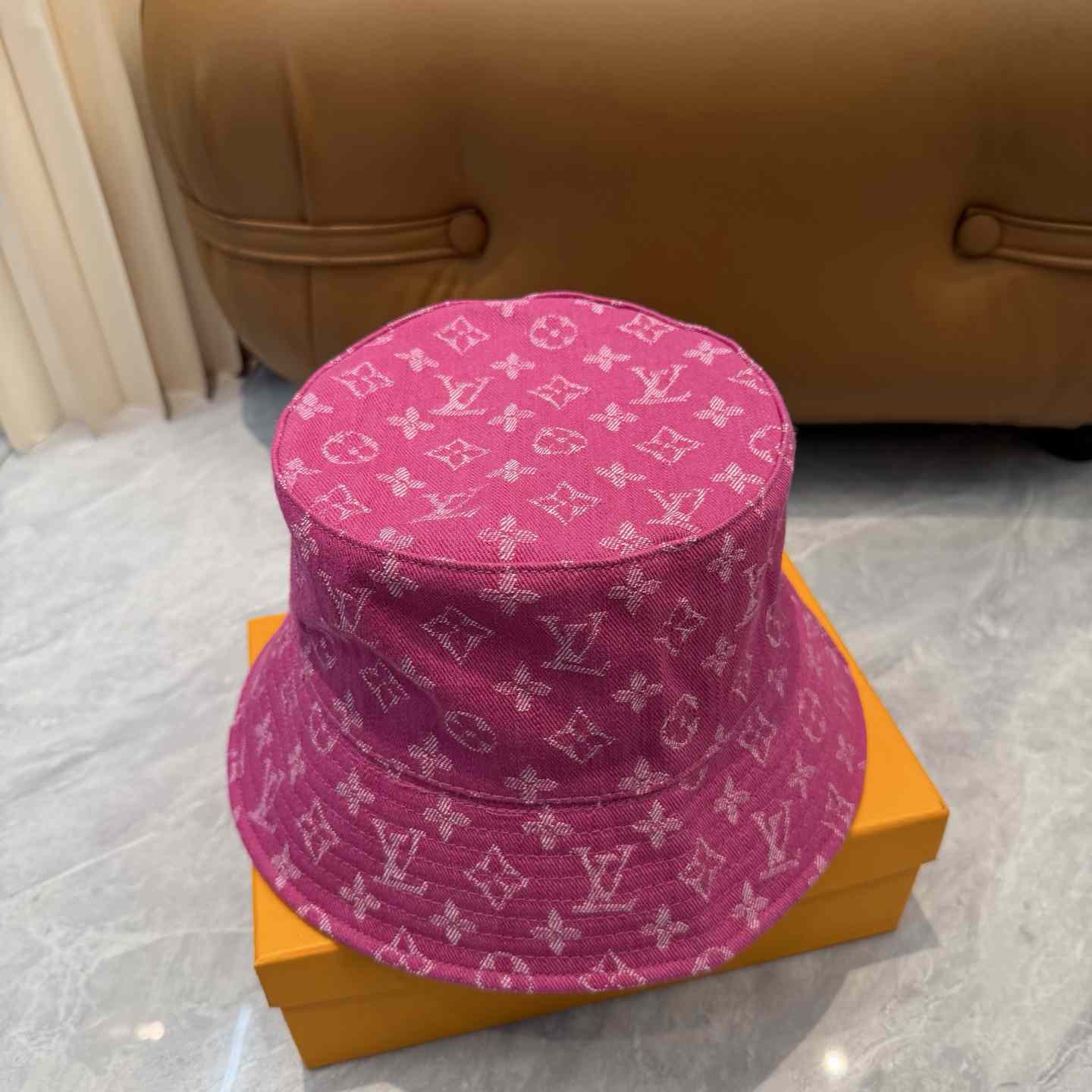 Louis Vuitton Denim Bucket Hat - DesignerGu
