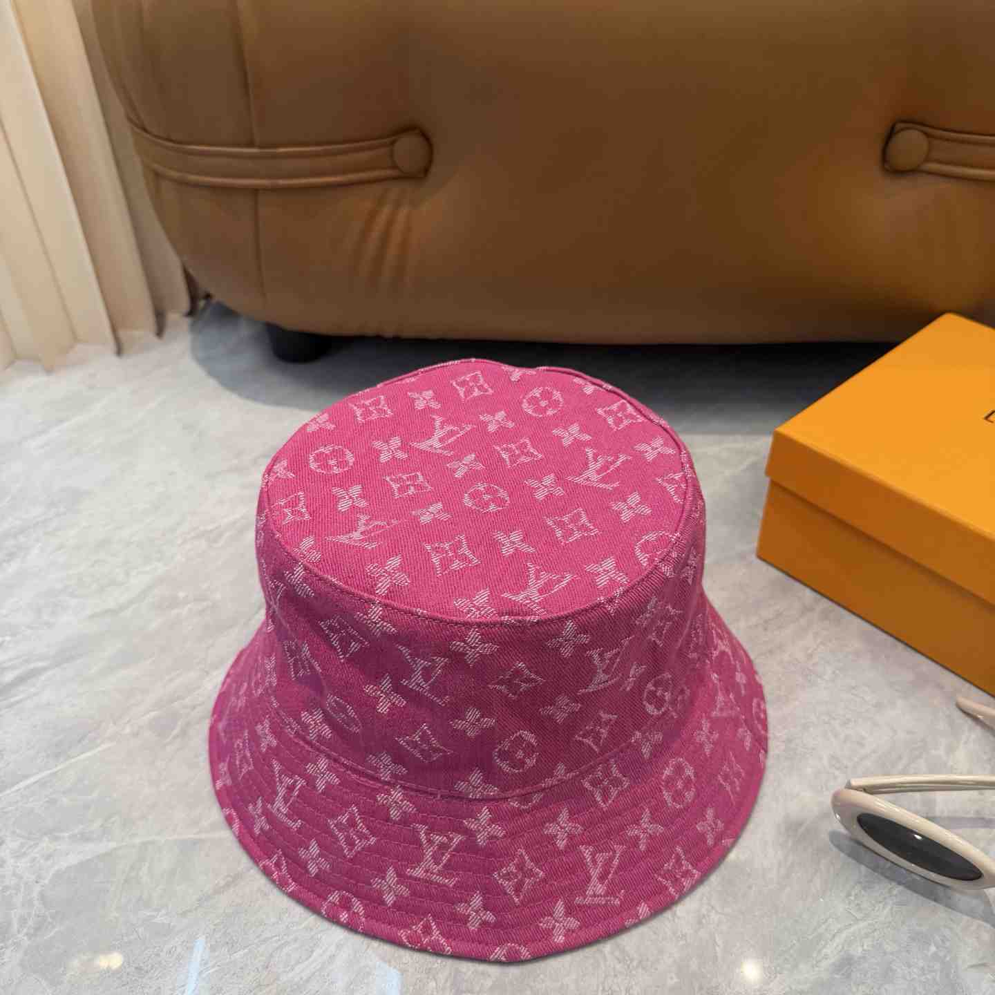 Louis Vuitton Denim Bucket Hat - DesignerGu