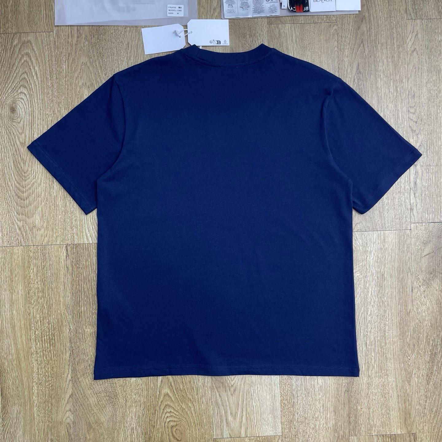 Casablanca  Navy Shockwave Short Sleeve T‑Shirt C1154 - DesignerGu